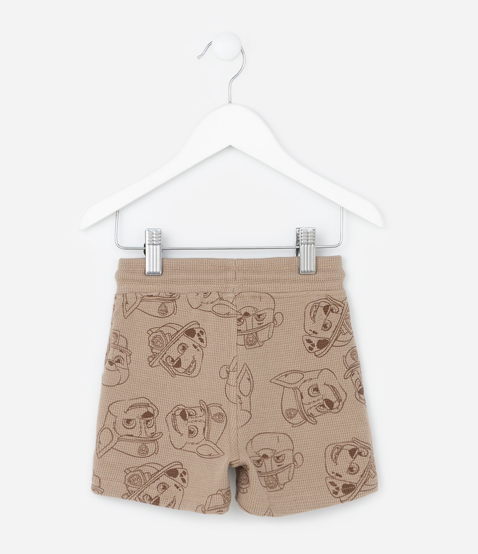Bermuda Infantil com Textura e Estampa Patrulha Canina - Tam 1 a 6 Anos Marrom 2