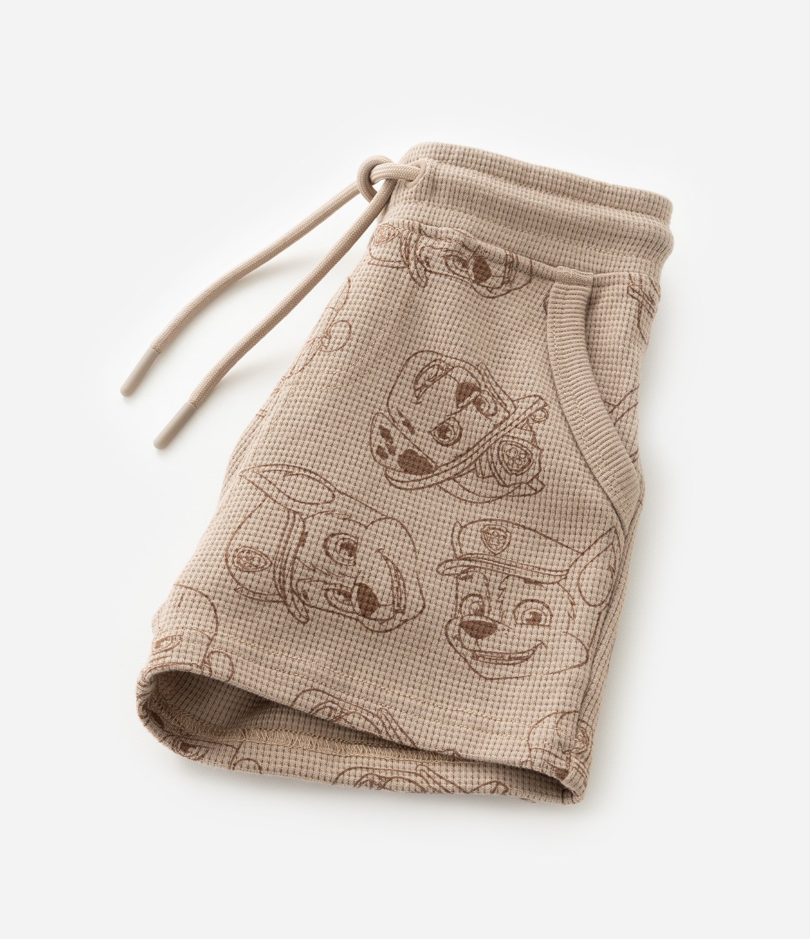 Bermuda Infantil com Textura e Estampa Patrulha Canina - Tam 1 a 6 Anos Marrom 4