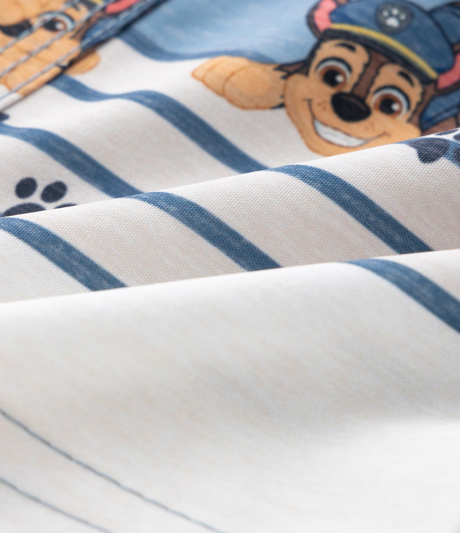 Bermuda Infantil com Estampa Listras Patrulha Canina - Tam 1 a 6 Anos Azul 3