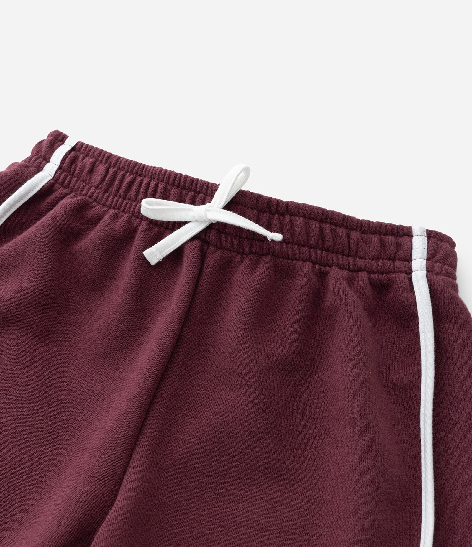 Short Infantil em Moletom com Viés Contrastante - Tam 5 a 14 Anos Vermelho Bordô 5