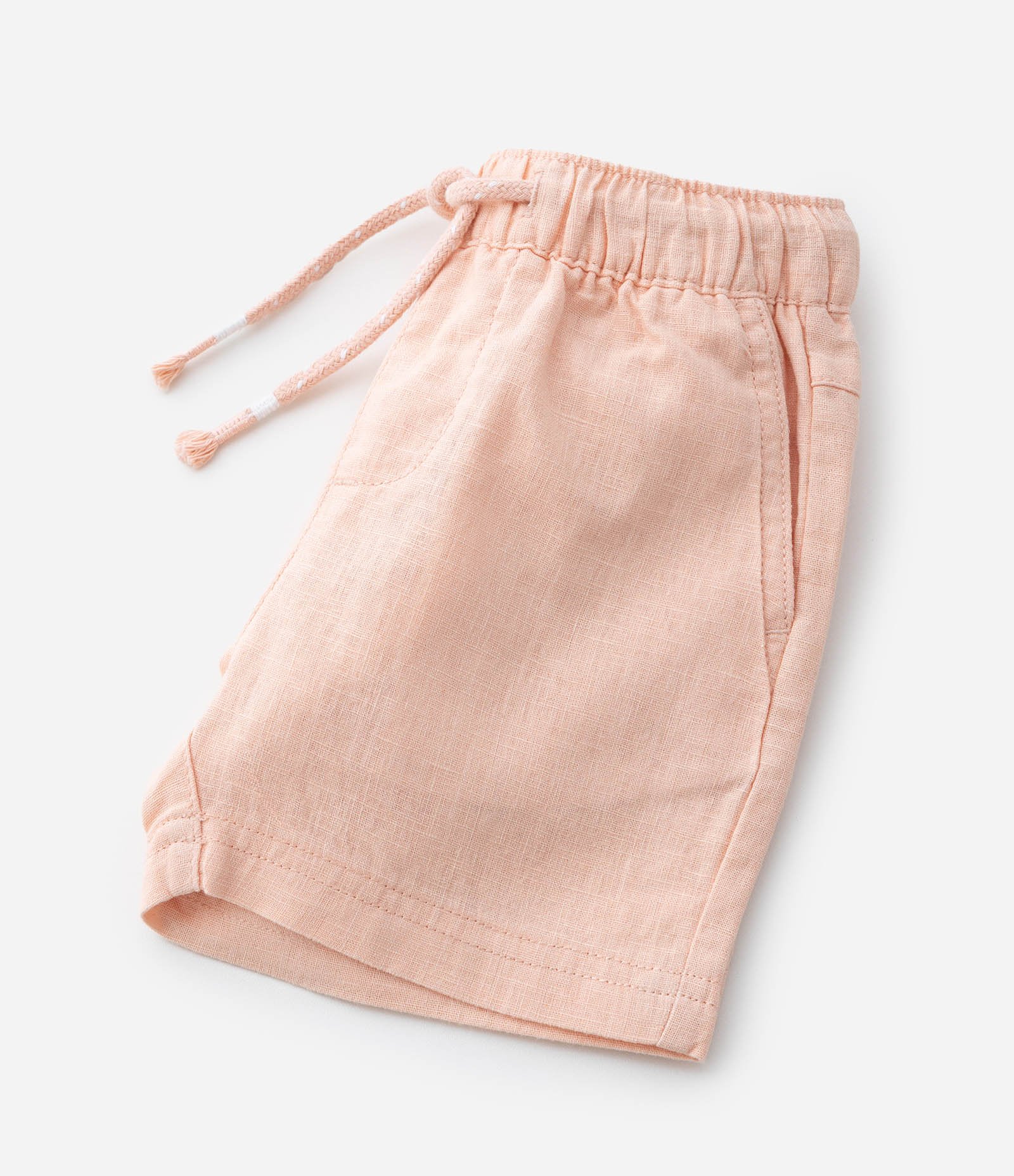 Bermuda Infantil em Linho com Bolsinho - Tam 1 a 5 Anos Laranja 6