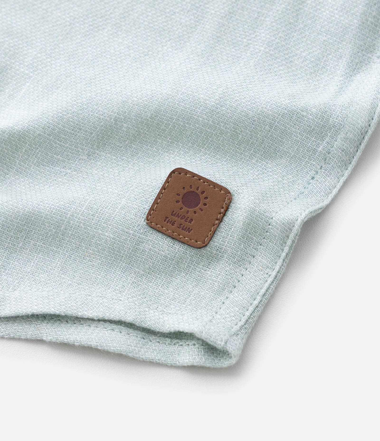 Camisa Infantil em Viscolinho com Bolsinho - Tam 1 a 4 Anos Verde 7