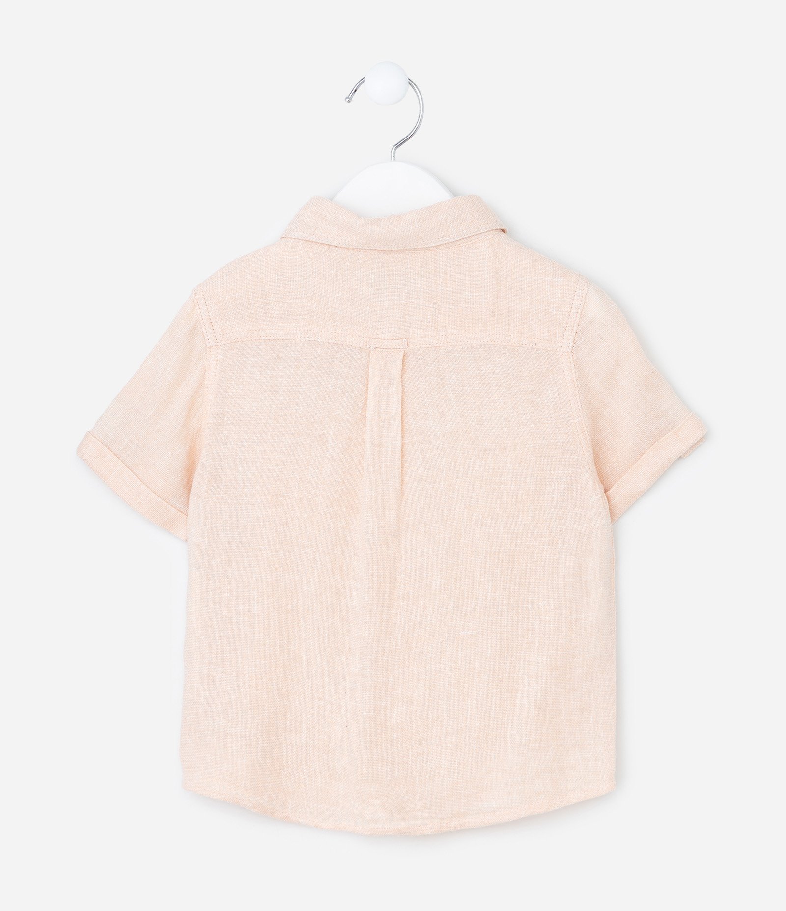 Camisa Infantil em Viscolinho com Bolsinho - Tam 1 a 4 Anos Rosa 3