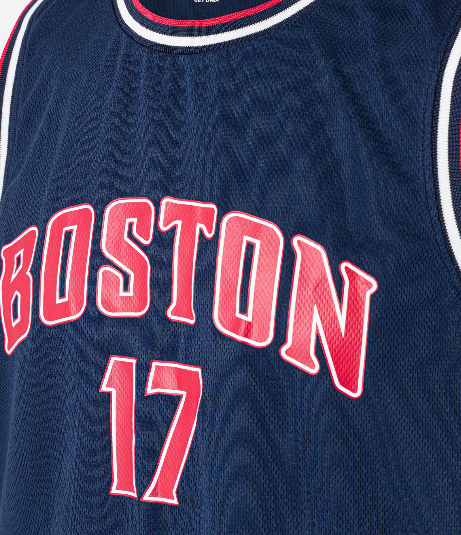 Regata Esportiva de Basquete com Tecnologia Dry e Estampa Lettering Boston Azul 10