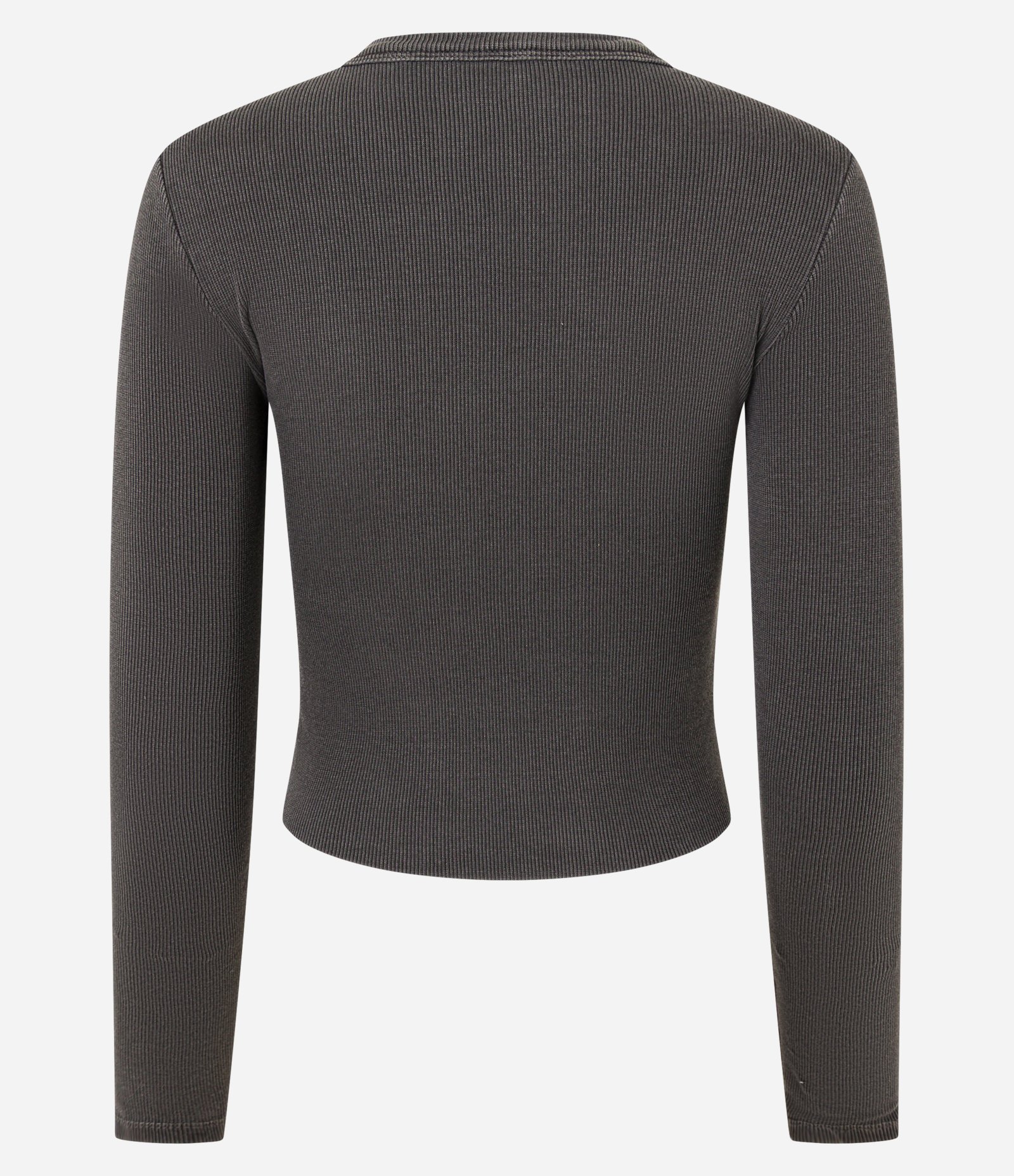 Blusa em Ribana com Barra Assimétrica Preto Estonado 4