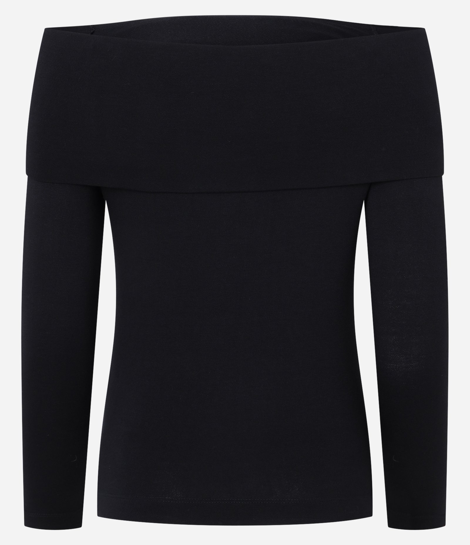 Blusa Ombro a Ombro em Viscose com Decote Virado Preto 6