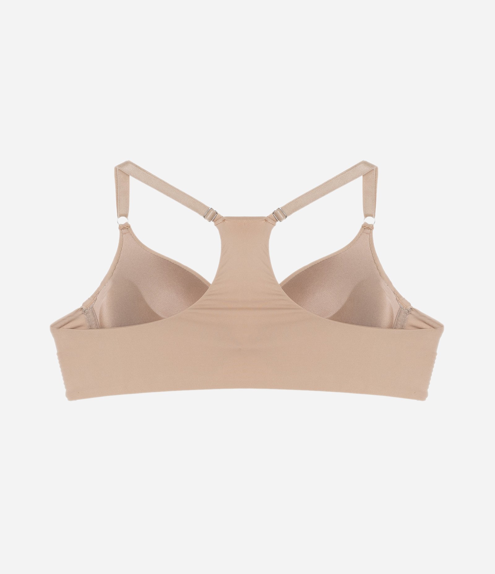 Sutiã Push Up Nadador em Microfibra com Bojo Bege 6