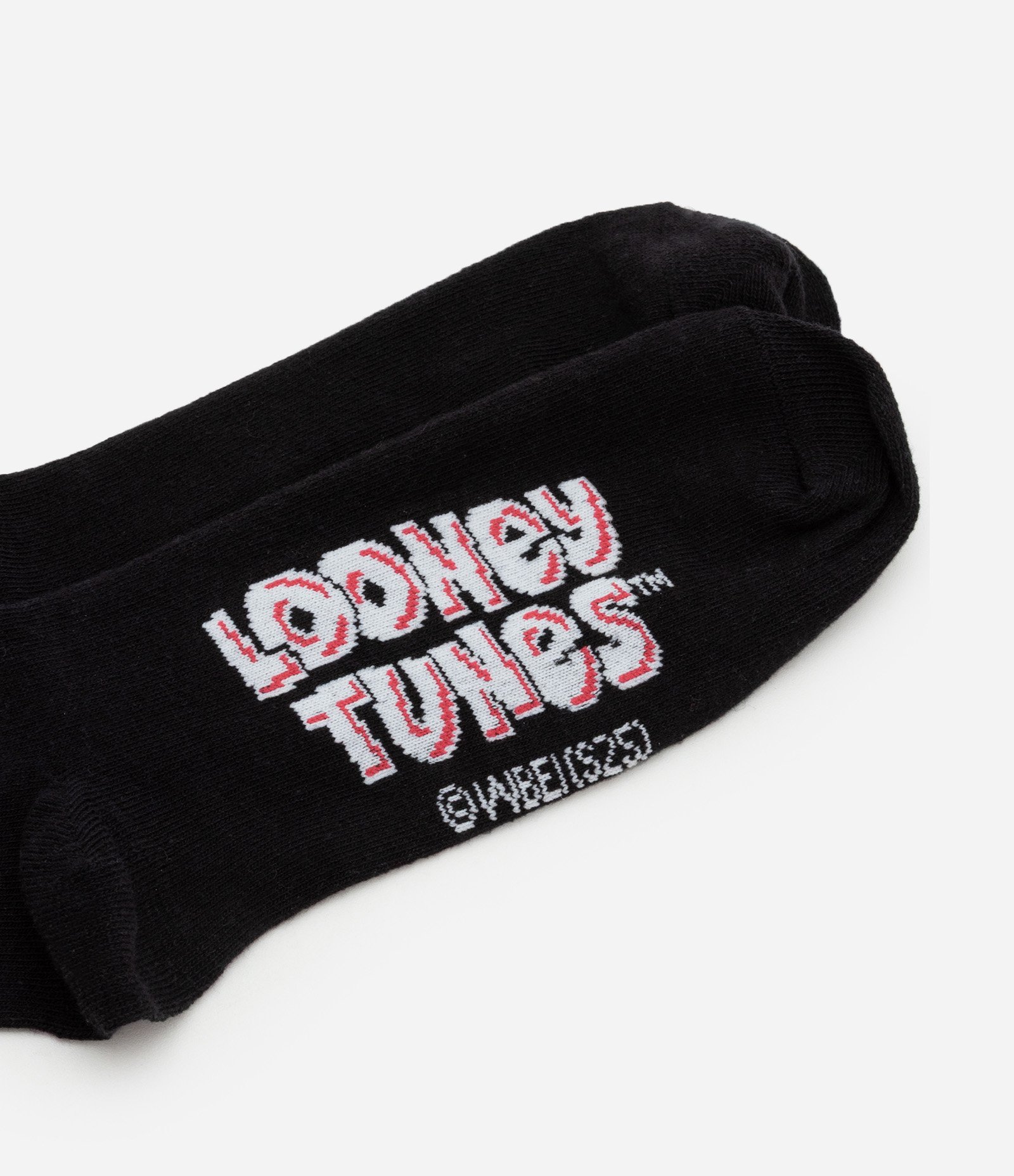 Meia Cano Alto em Algodão com Estampa Patolino Preto 4