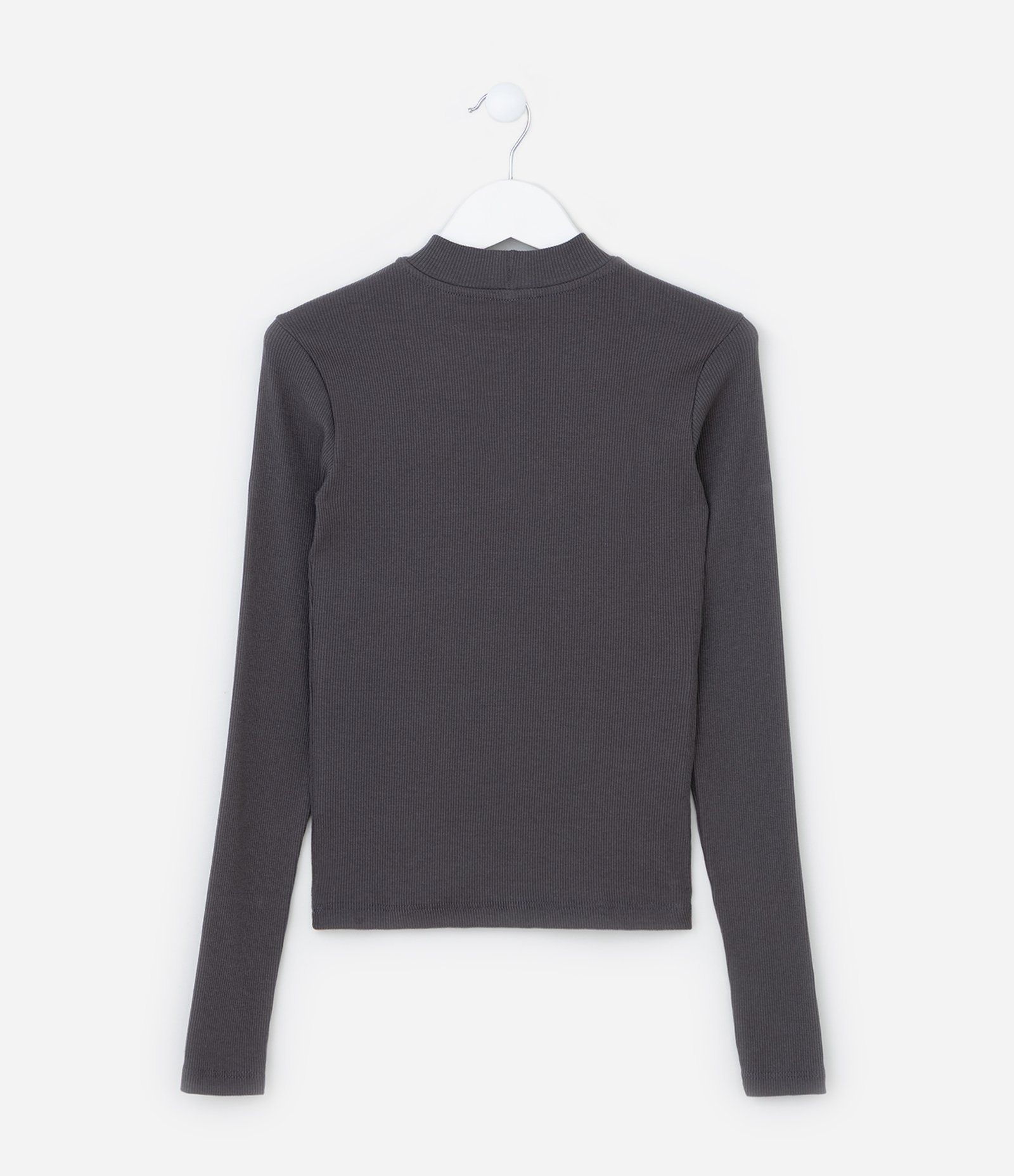 Camiseta Infantil Canelada com Bordado Stitch - Tam 5 a 14 Anos Cinza 2