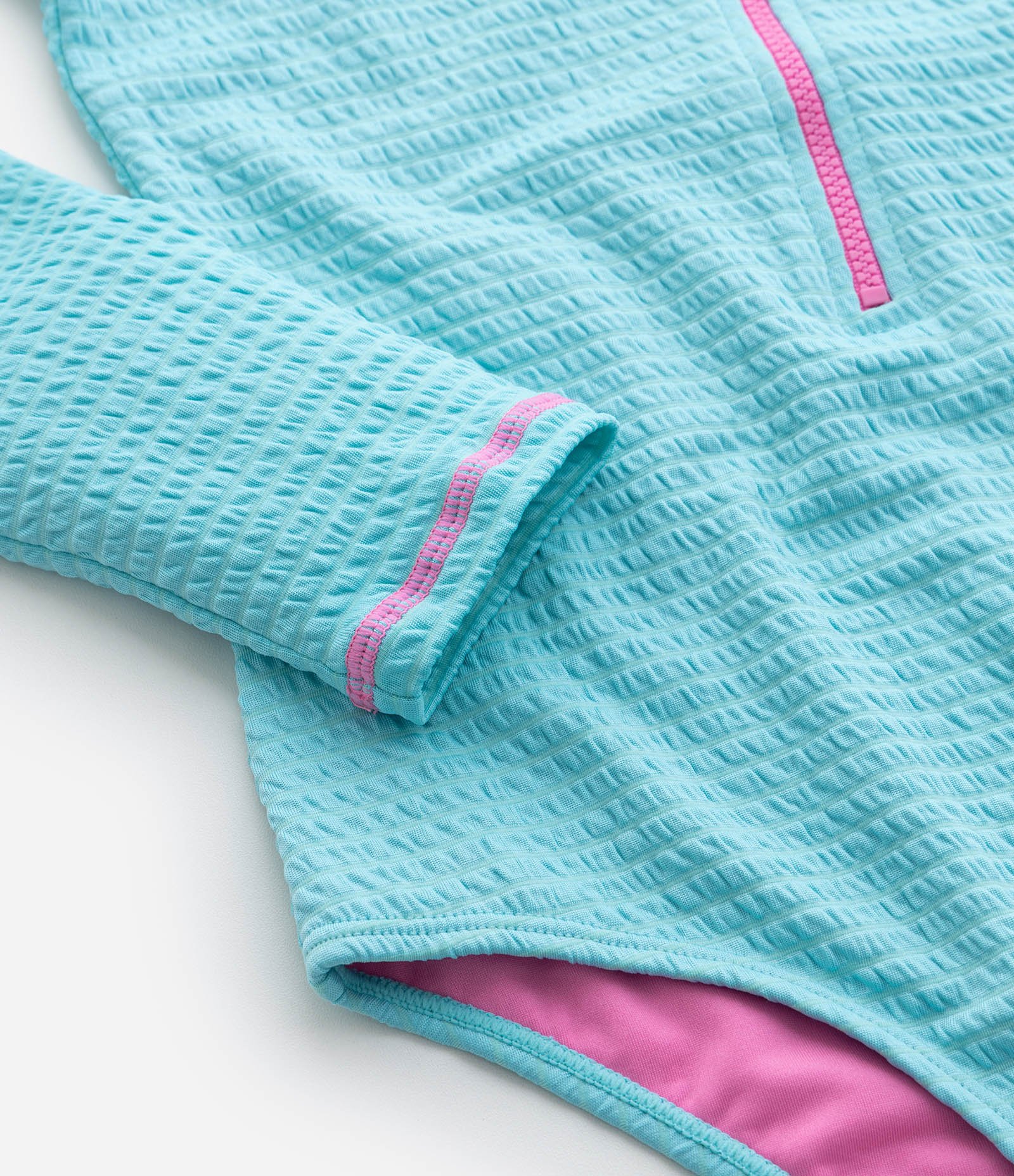 Maiô Infantil com Proteção UV e Textura - Tam 5 a 14 Anos Azul 4