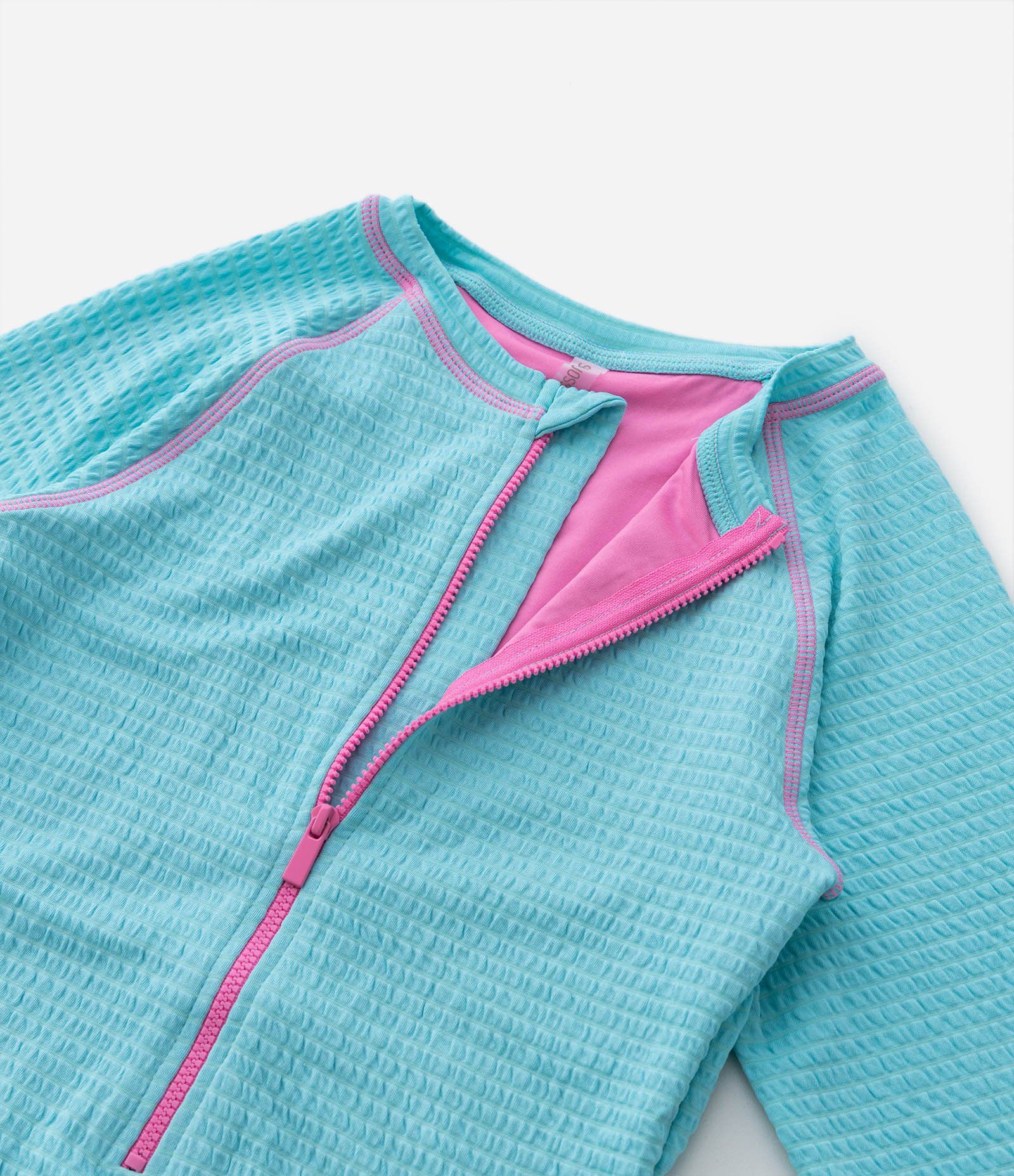 Maiô Infantil com Proteção UV e Textura - Tam 5 a 14 Anos Azul 5