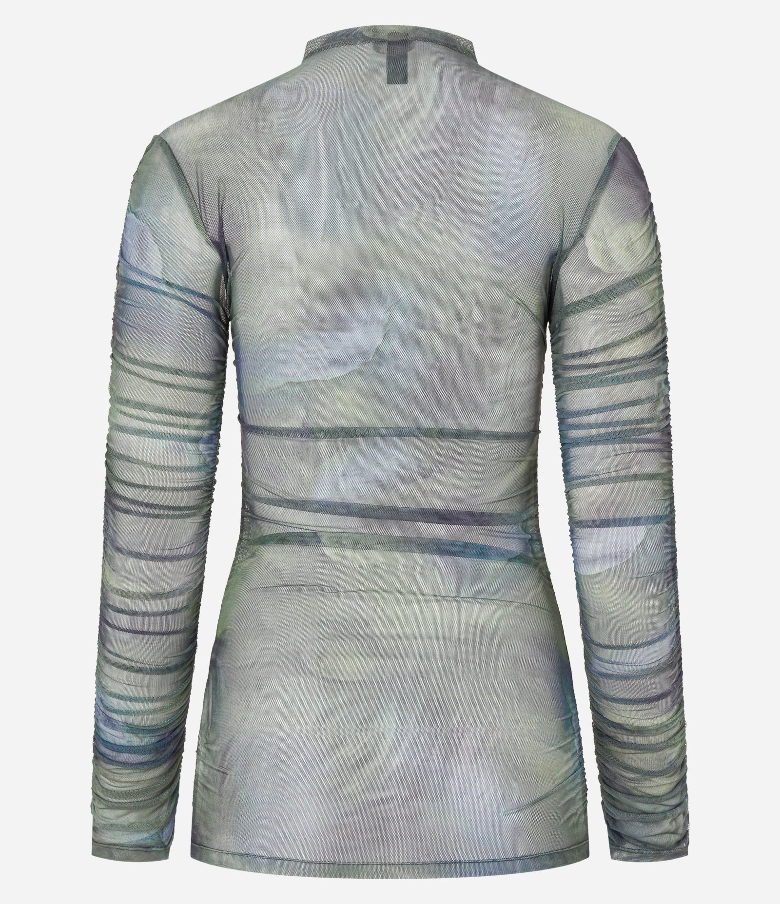 Blusa em Tule com Franzidos Laterais Verde 8