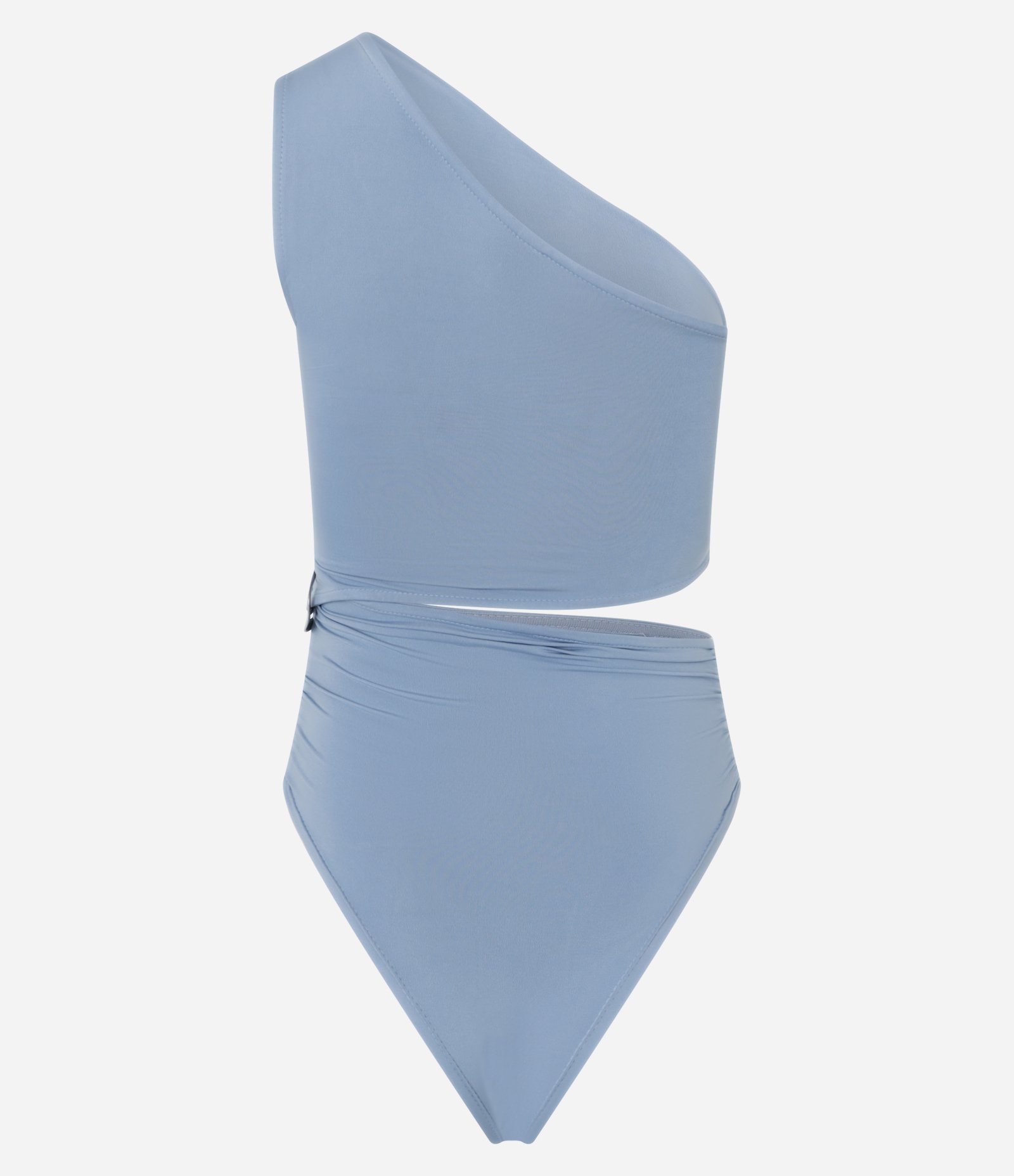 Body em Microfibra sem Manga com Cut Out Azul 7