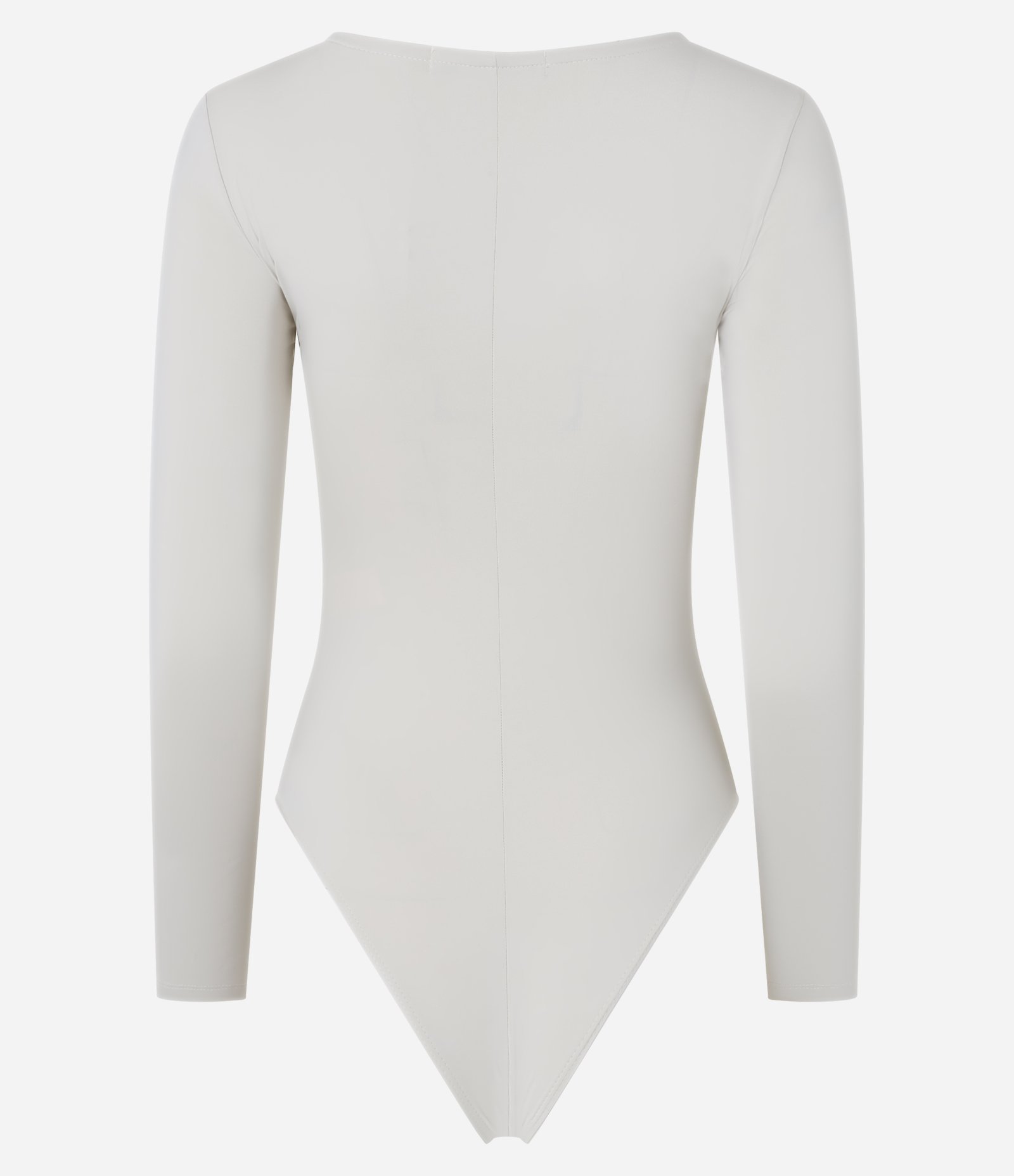 Body em Microfibra com Decote Quadrado Branco 5