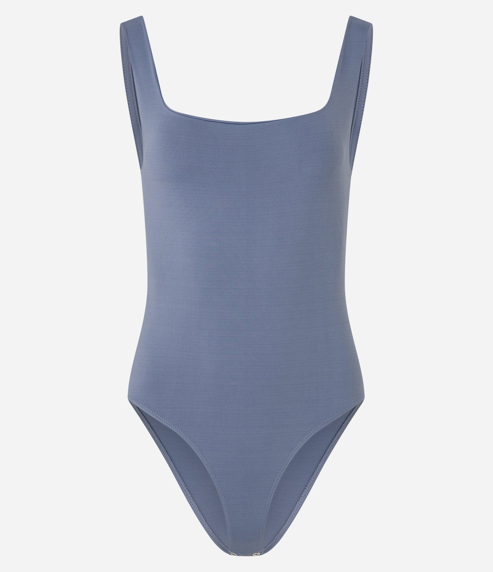 Body em Poliamida com Decote Redondo e Alça Média Azul 4