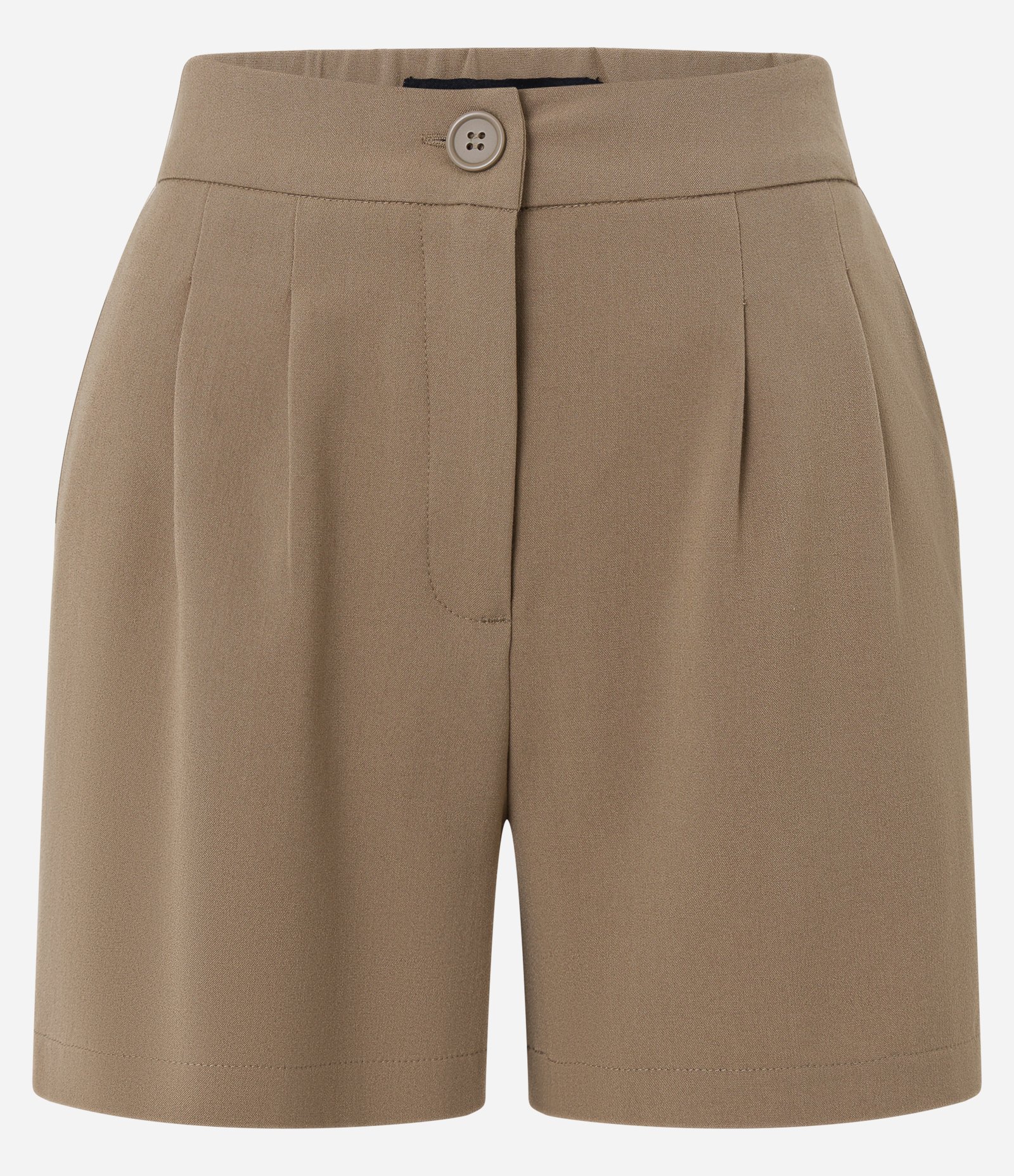 Short Alfaiatado com Pregas e Bolsos Bege 6