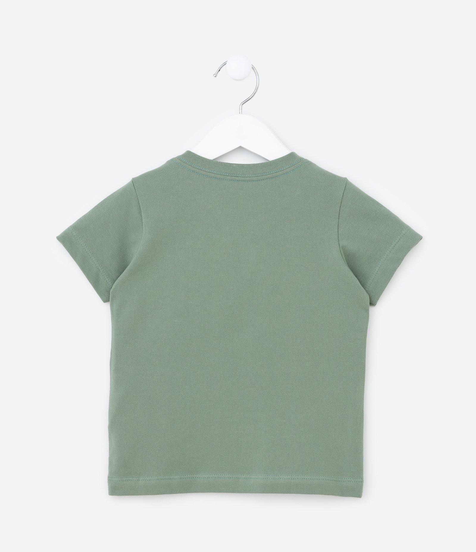 Camiseta Infantil com Estampa de Dinos - Tam 1 a 6 Anos Verde 2