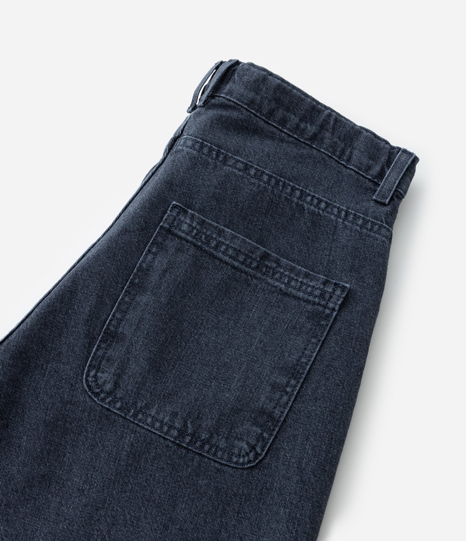 Bermuda Baggy Infantil em Jeans Estonado - Tam 5 a 14 Anos Cinza 4