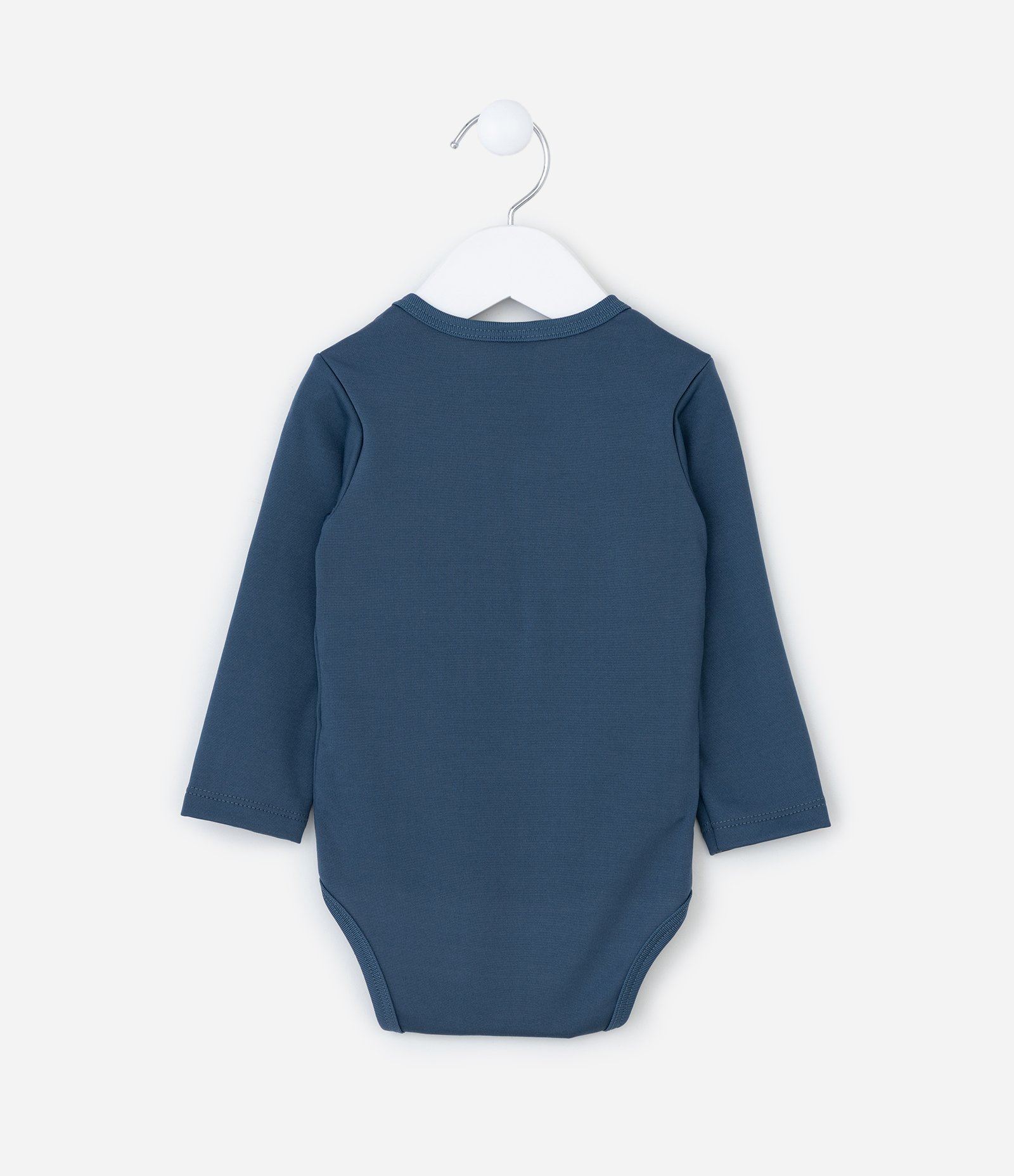 Body Longo Infantil em Malha Térmica - Tam RN a 24 meses 2