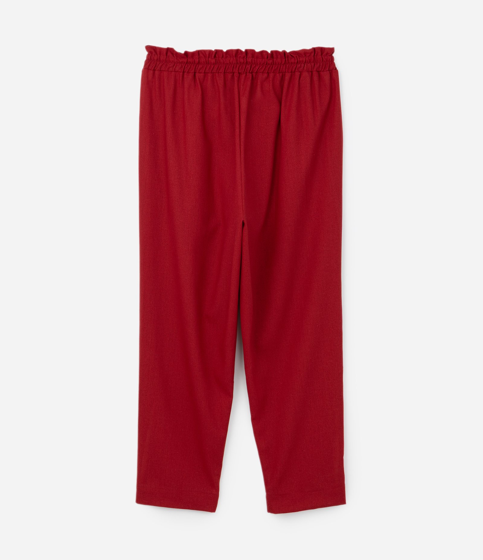 Calça Cenoura em Viscolinho com Amarração Curve & Plus Size Vermelho 6