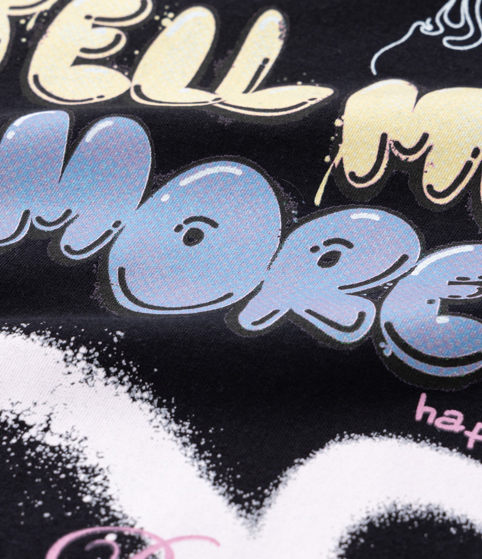 Camiseta Infantil com Estampa Doodles Grafitados - Tam 5 a 14 Anos Preto 3