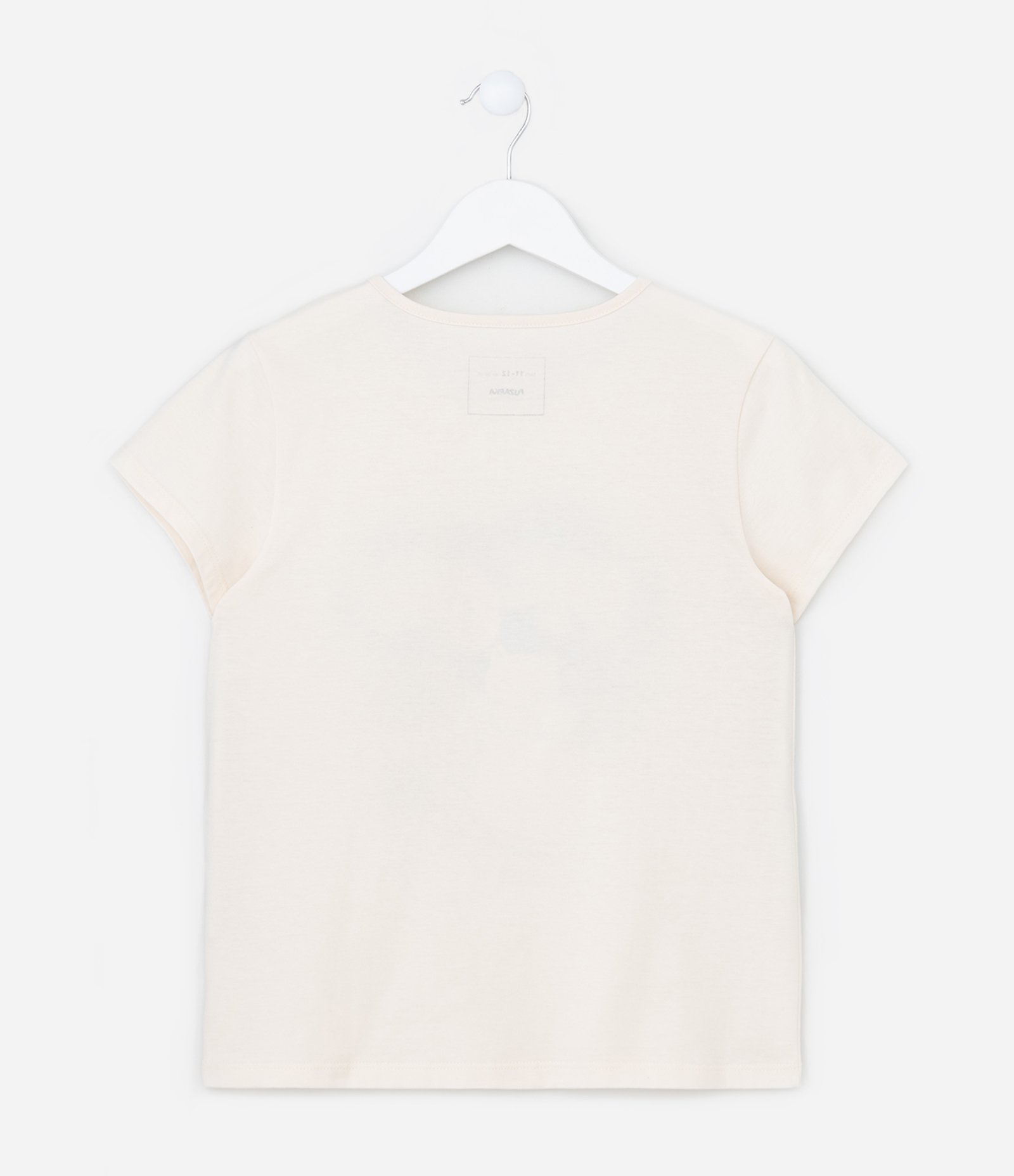 Camiseta Infantil com Estampa Gatinhos na Xícara - Tam 5 a 14 Anos Off White 2