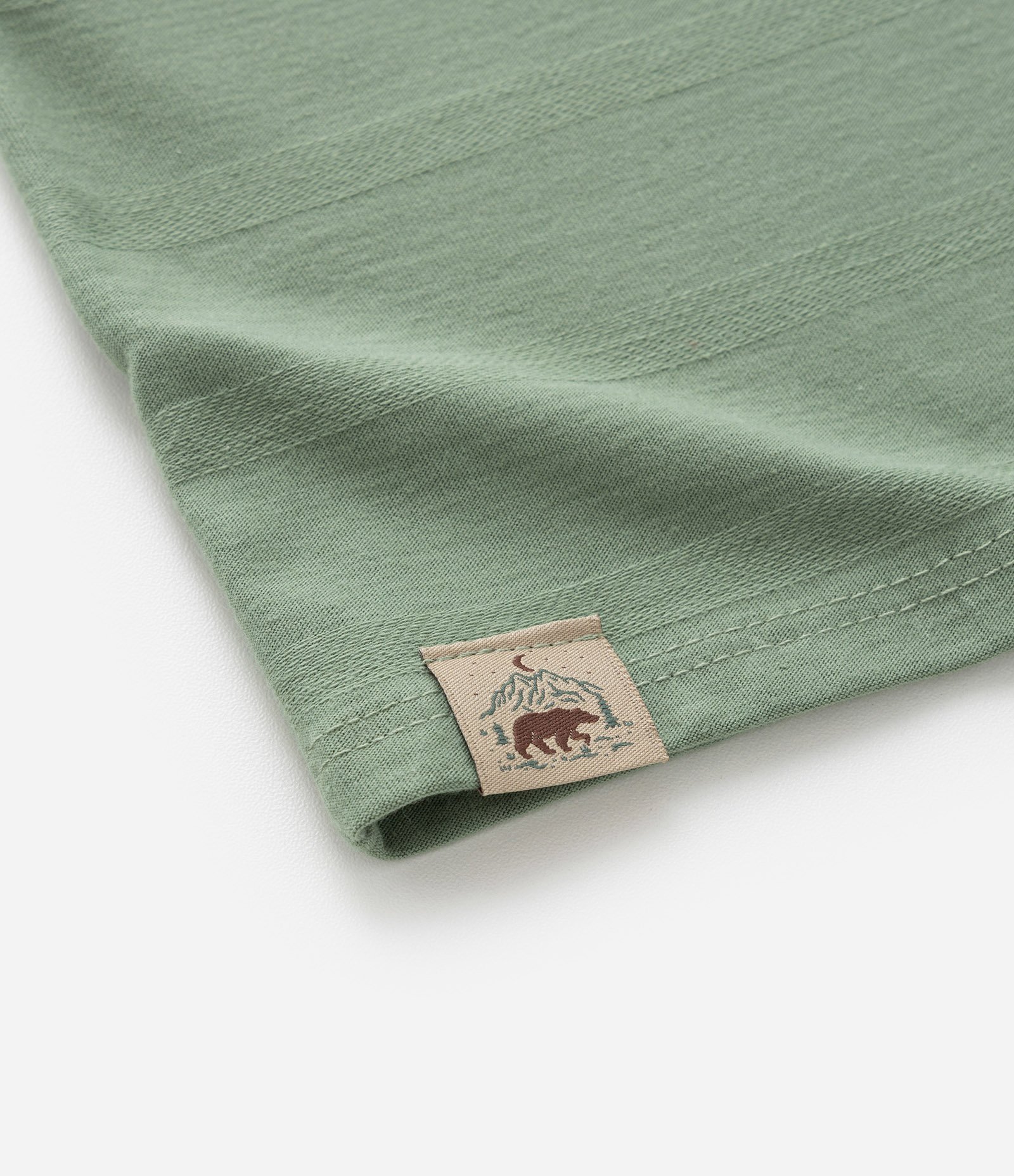 Camiseta Infantil Texturizada com Gola Henley - Tam 1 a 6 Anos Verde 4