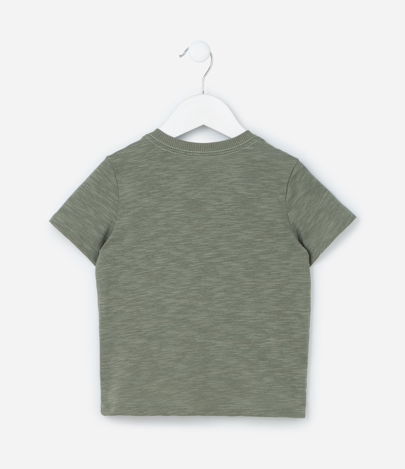 Camiseta Infantil com Estampa Motinho - Tam 1 a 6 Anos Verde 2