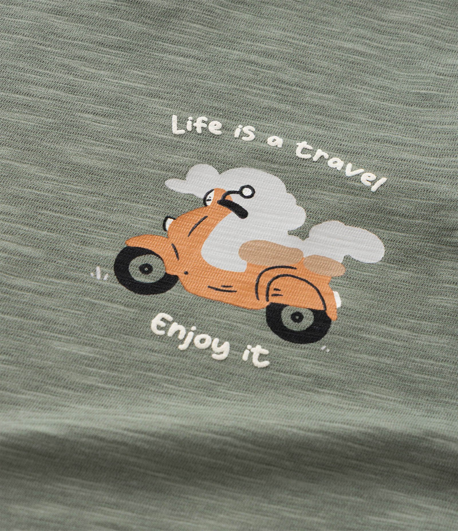 Camiseta Infantil com Estampa Motinho - Tam 1 a 6 Anos Verde 5