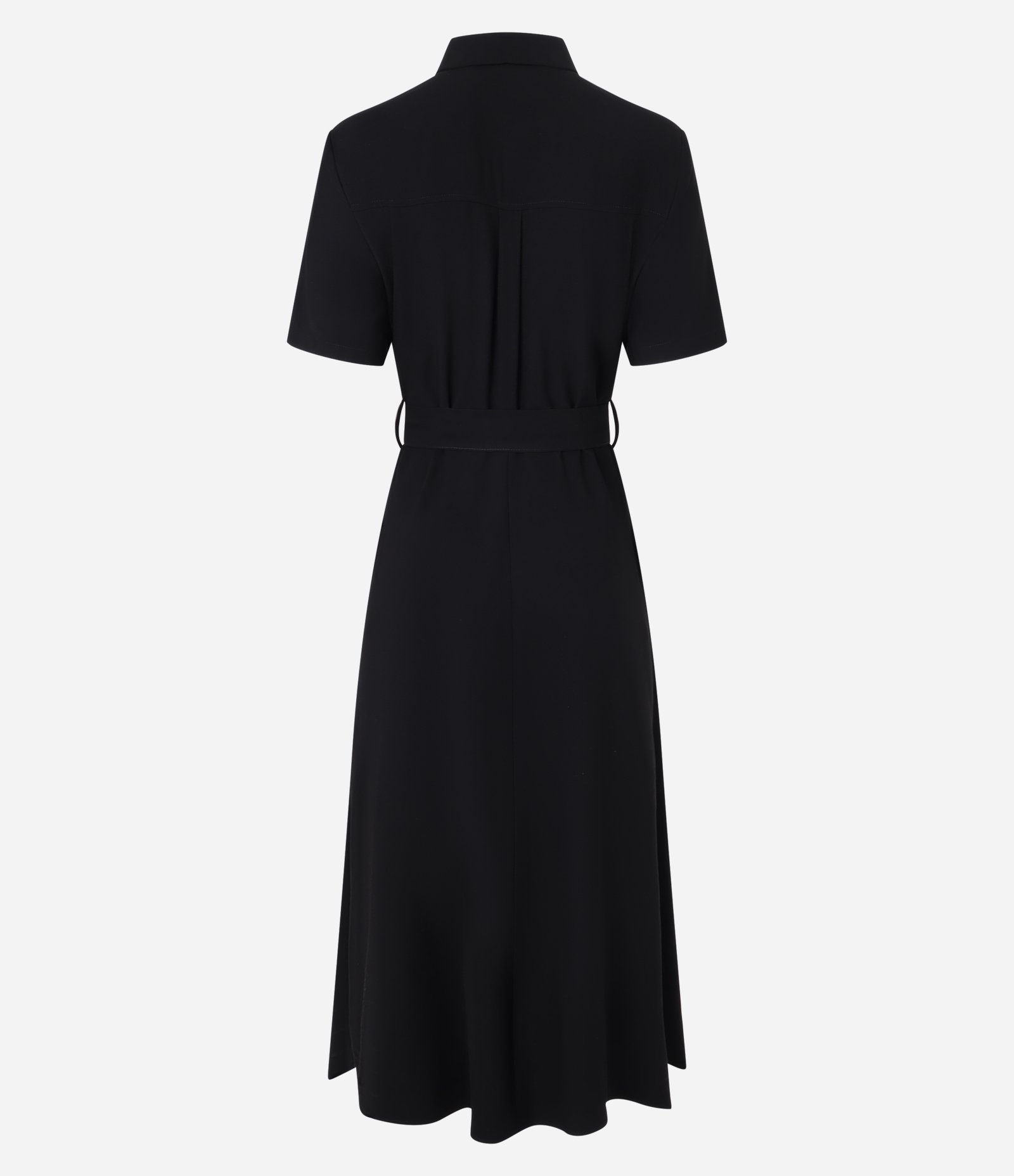 Vestido Midi em Sarja com Bolsos Utilitários e Amarração 7