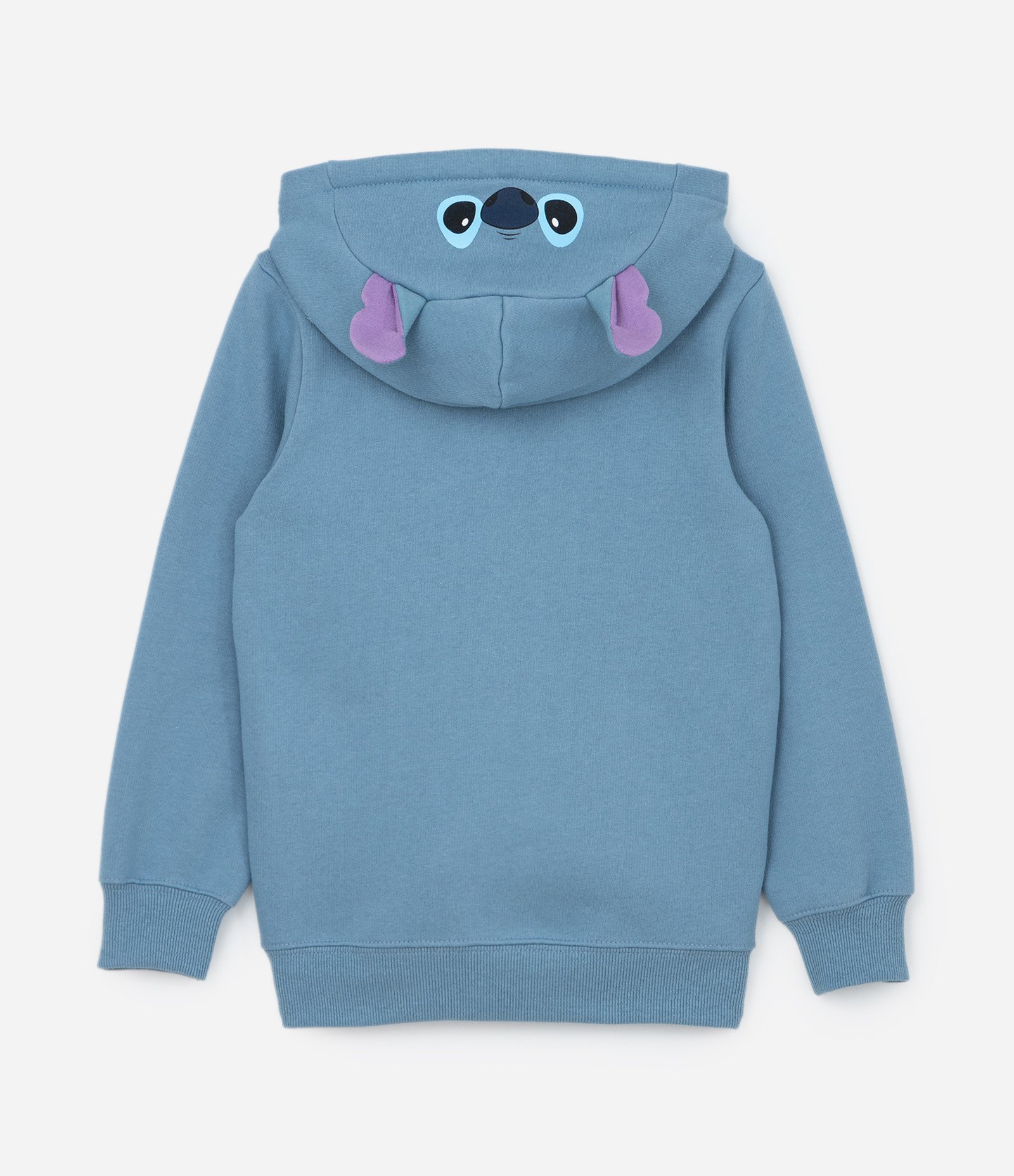 Casaco Infantil com Capuz e Orelhinhas do Stitch - Tam 4 a 10 Anos Azul 4