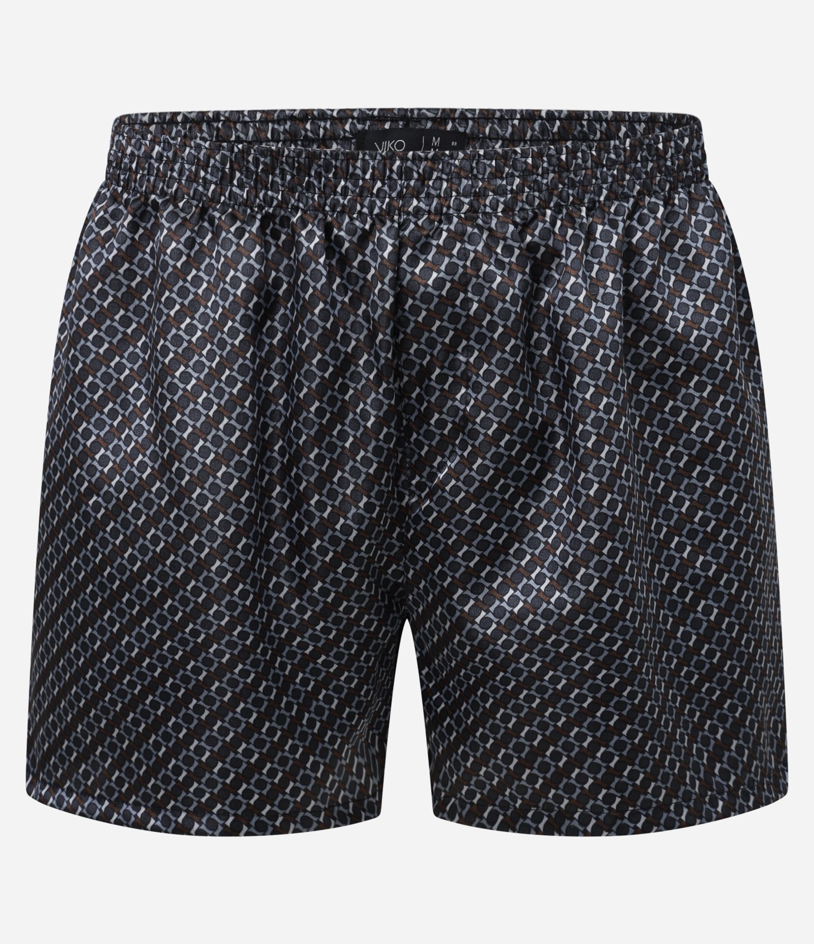 Cueca Samba Canção em Cetim com Estampa de Gravata Preto 1