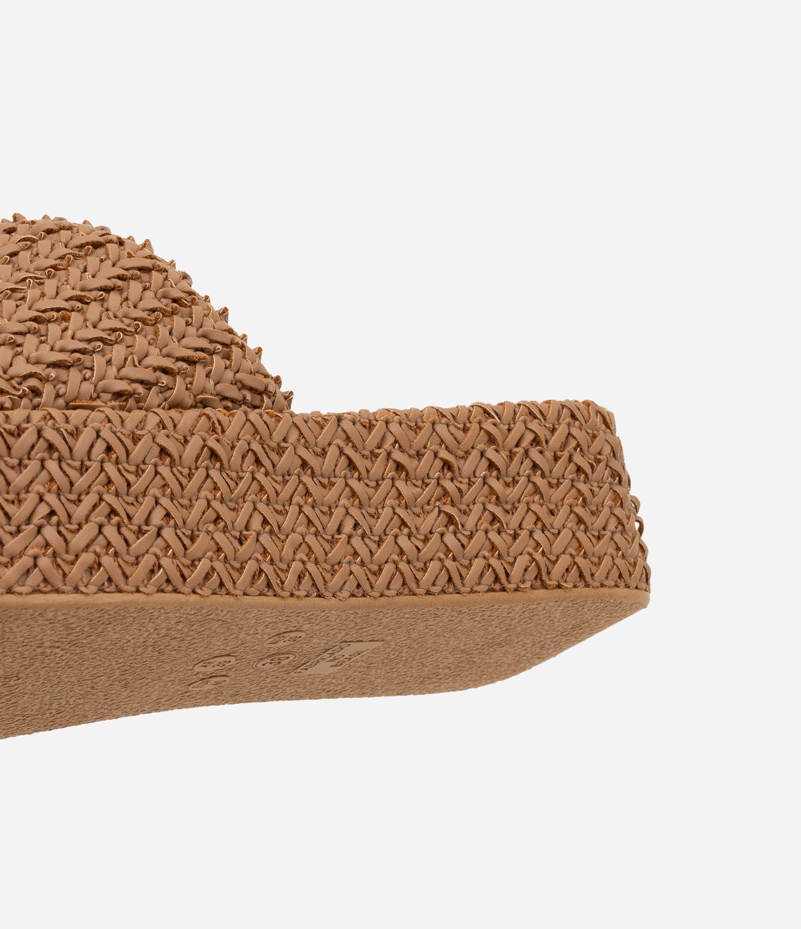 Sandália Flatform com Tressê Marrom 4