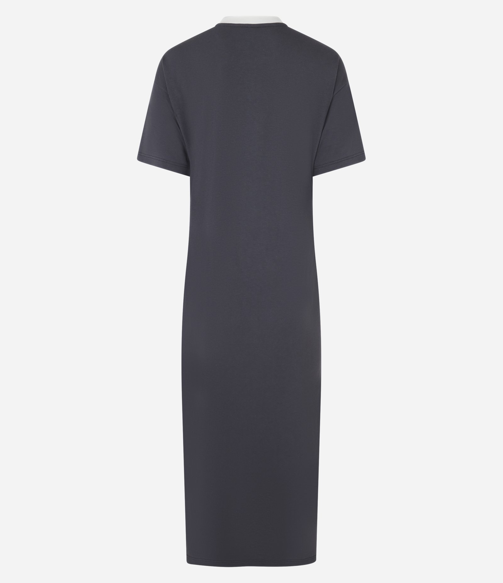 Vestido Midi T-shirt em Algodão com Estampa Cinza 5