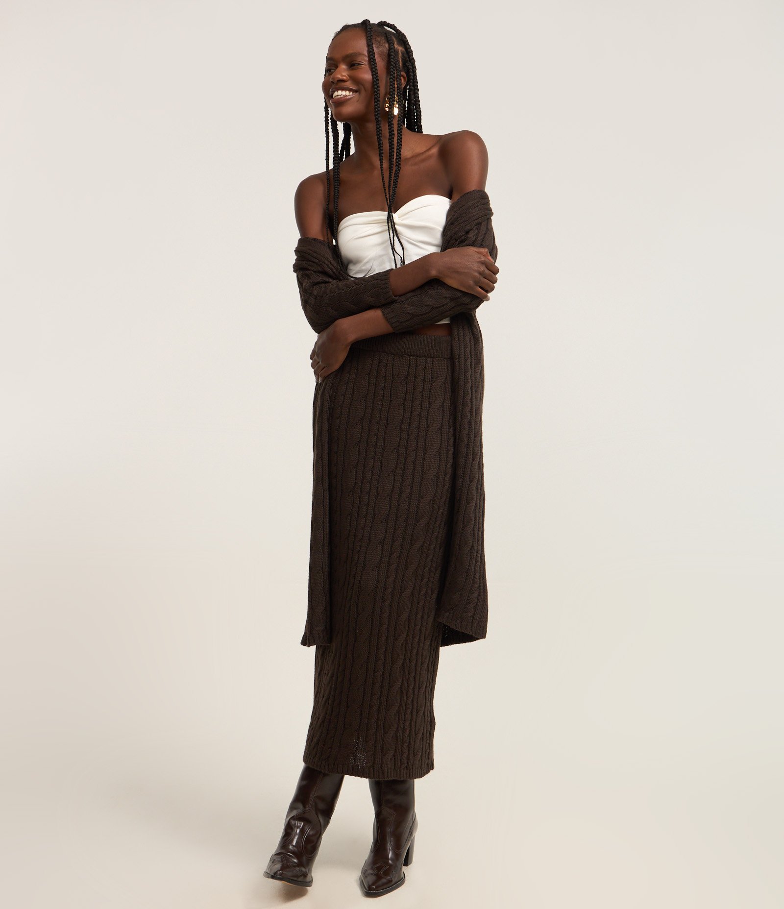 Blusa Tomara que Caia em Algodão com Detalhe de Nó no Decote Branco 2