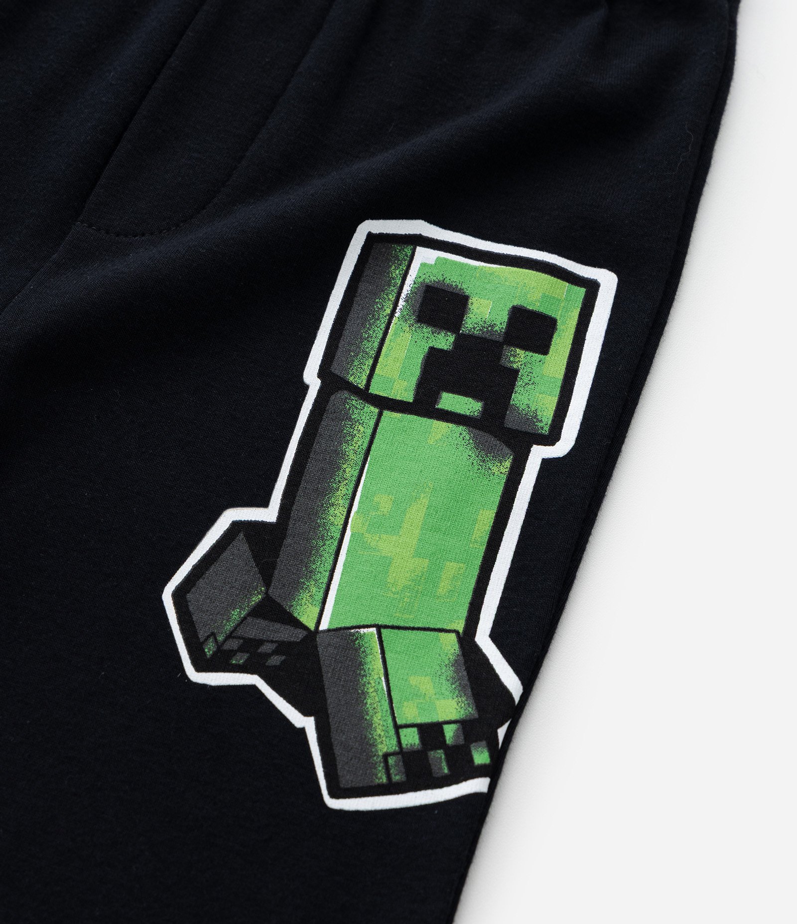 Pijama Infantil em Algodão com Estampa Minecraft - Tam 6 a 14 Anos Cinza/Preto 8