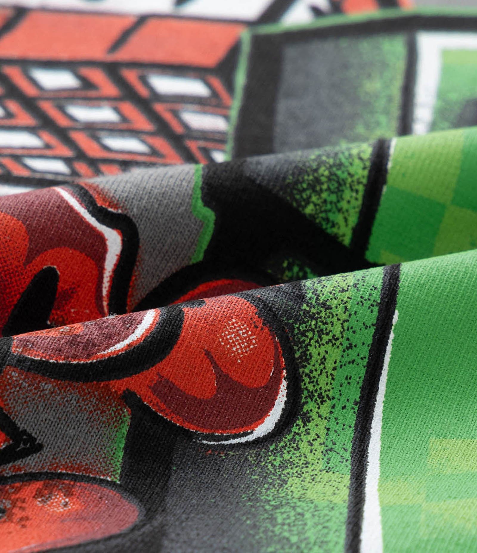 Pijama Infantil em Algodão com Estampa Minecraft - Tam 6 a 14 Anos Cinza/Preto 10