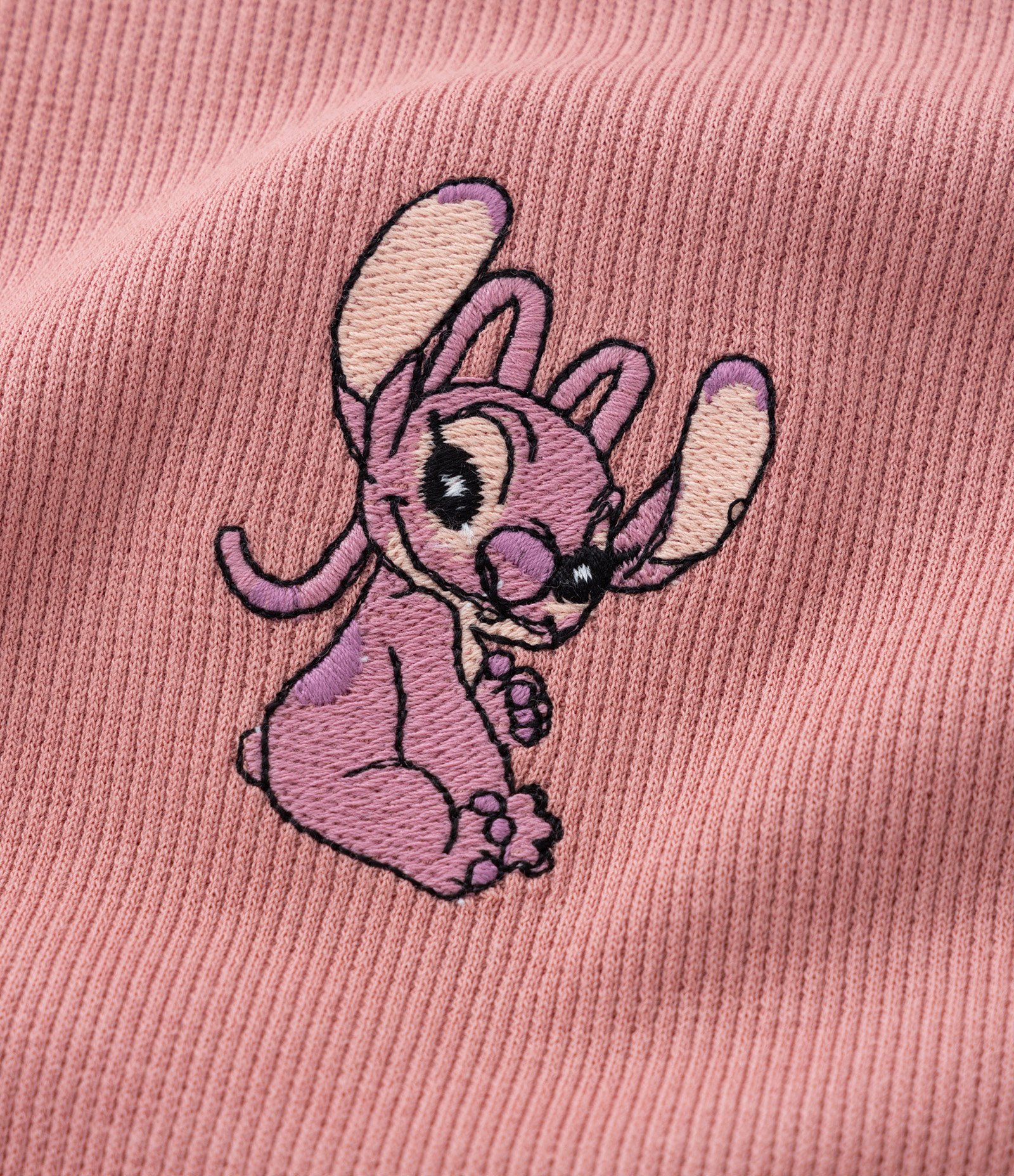 Camiseta Infantil Canelada com Bordado da Angel - Tam 5 a 14 Anos Rosa 6