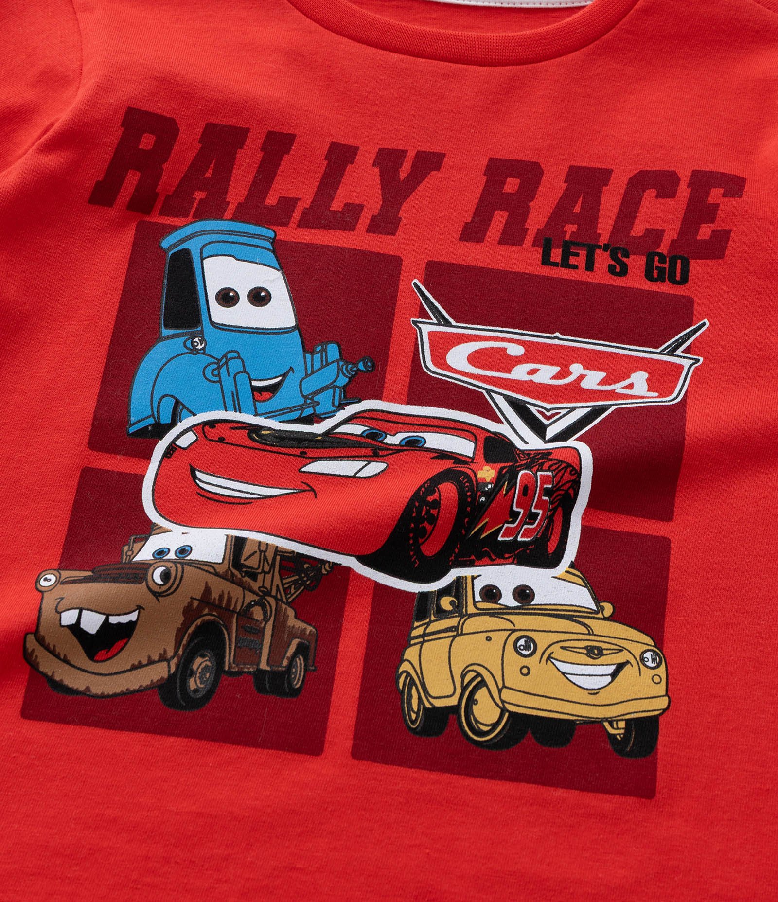 Pijama Infantil em Ribana com Carros - Tam 2 a 6 Anos Vermelho/Cinza 11