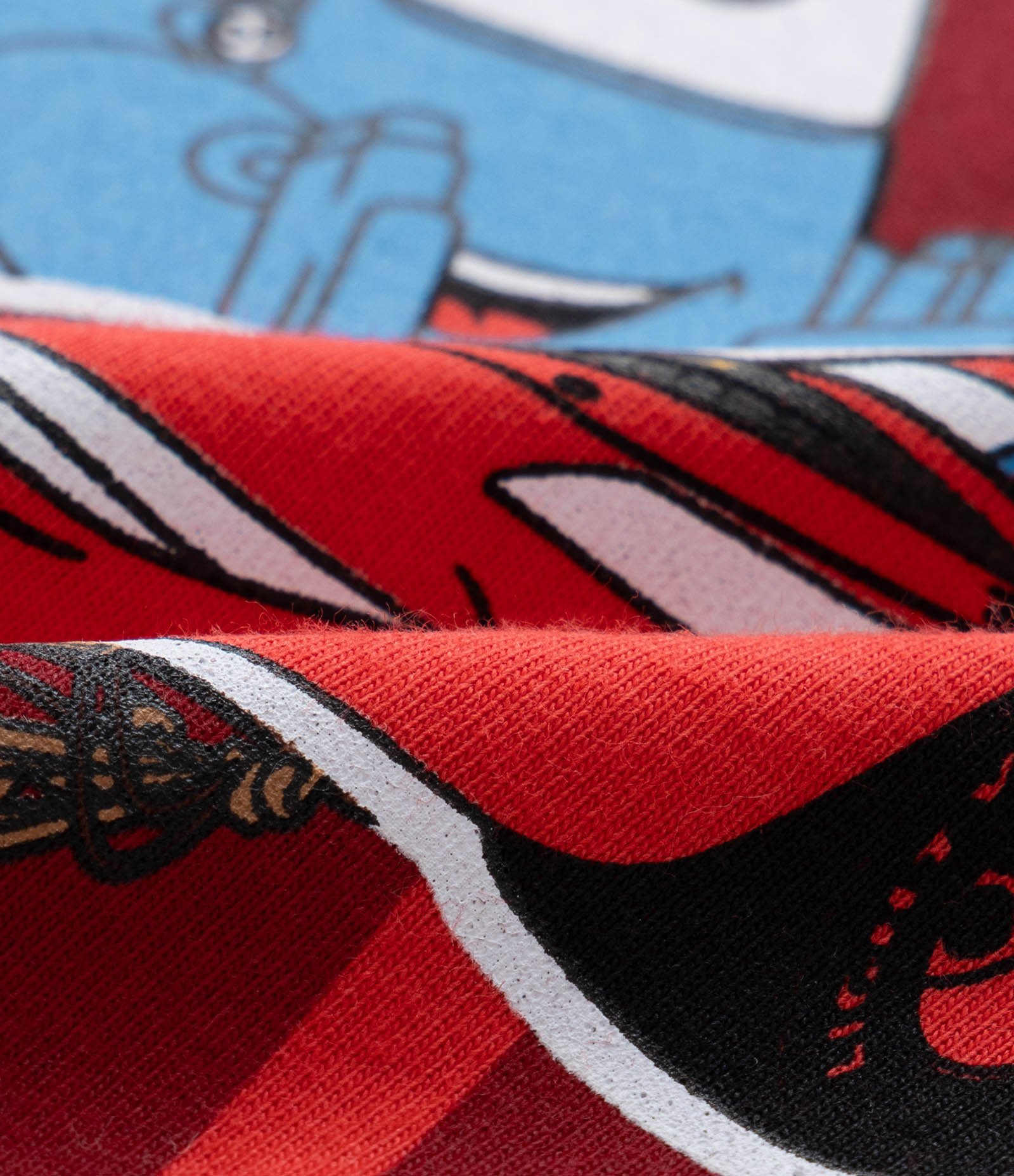 Pijama Infantil em Ribana com Carros - Tam 2 a 6 Anos Vermelho/Cinza 4