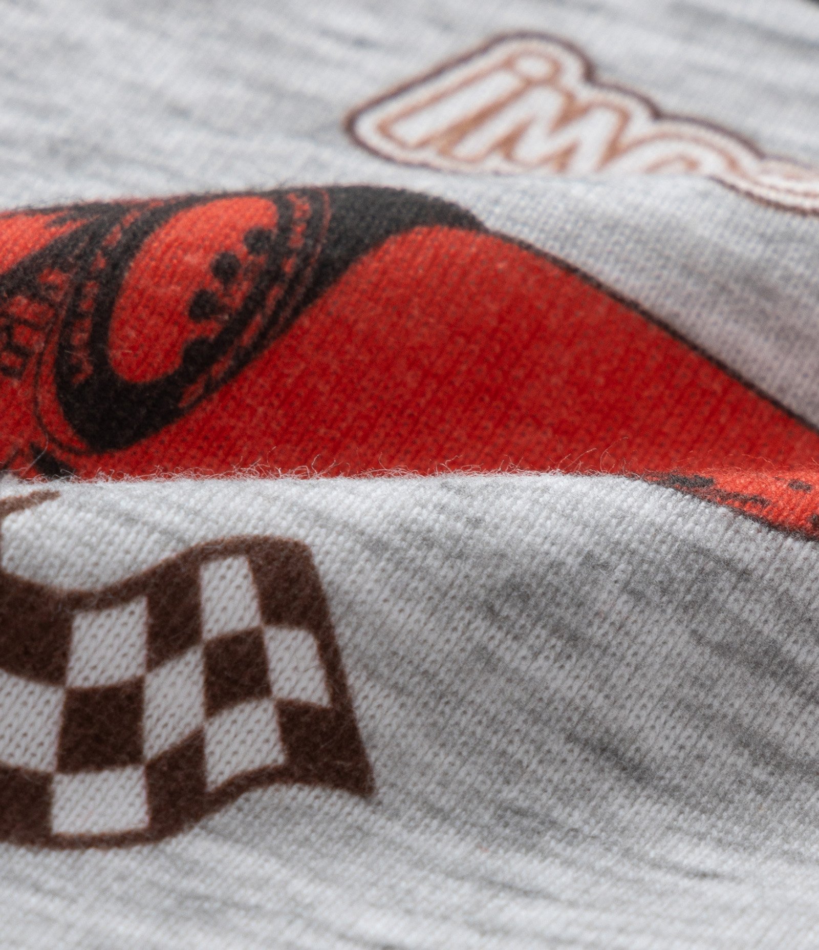 Pijama Infantil em Ribana com Carros - Tam 2 a 6 Anos Vermelho/Cinza 7