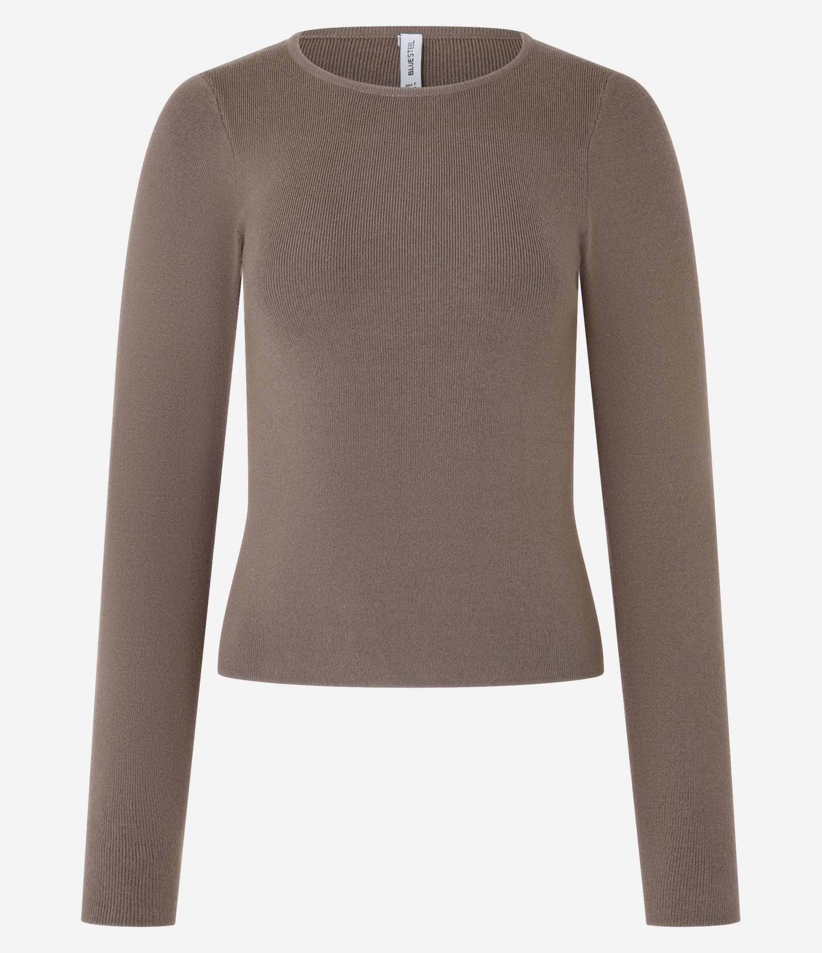 Blusa em Tricô com Manga Longa Marrom 4