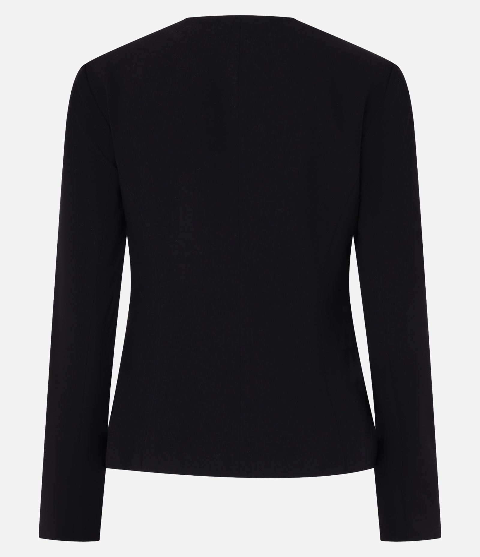 Blazer em Alfaiataria e Abotoamento Frontal Preto 6