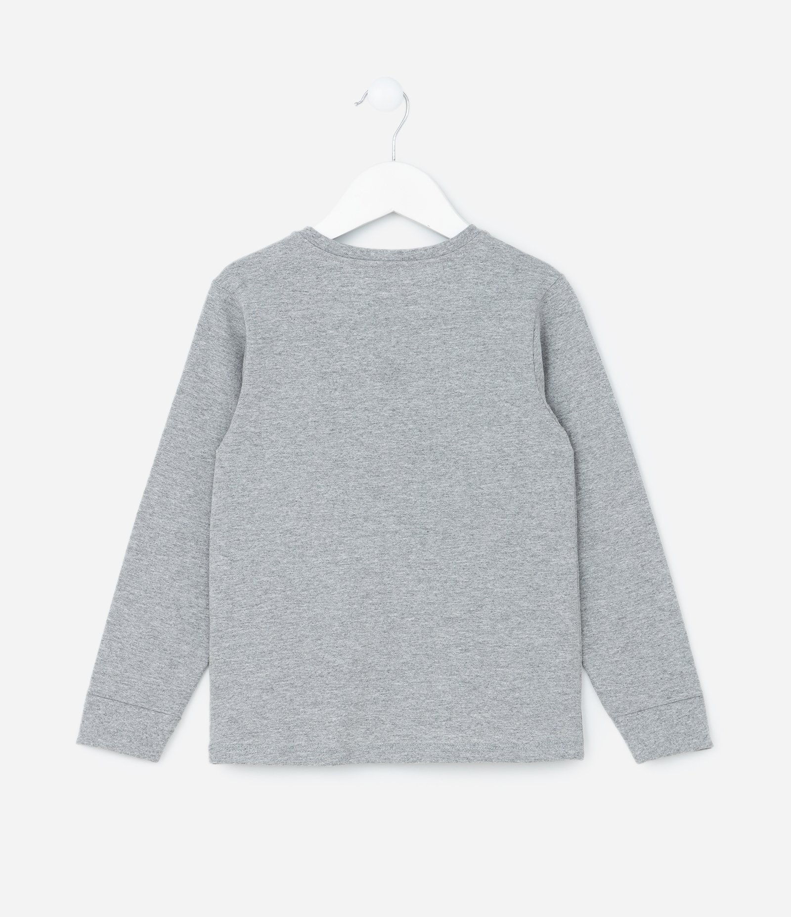 Pijama Infantil com Estampa Hello Kitty e Amigas - Tam 5 a14 Anos Cinza 3