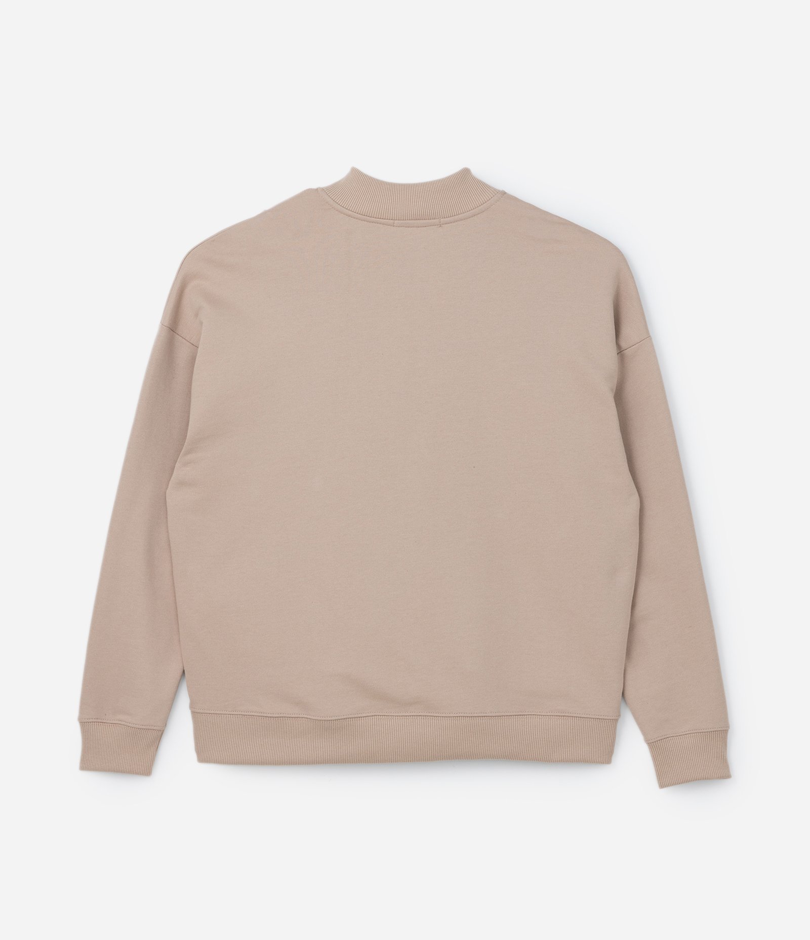 Moletom com Cava Deslocada e Zíper Curve & Plus Size Bege 6