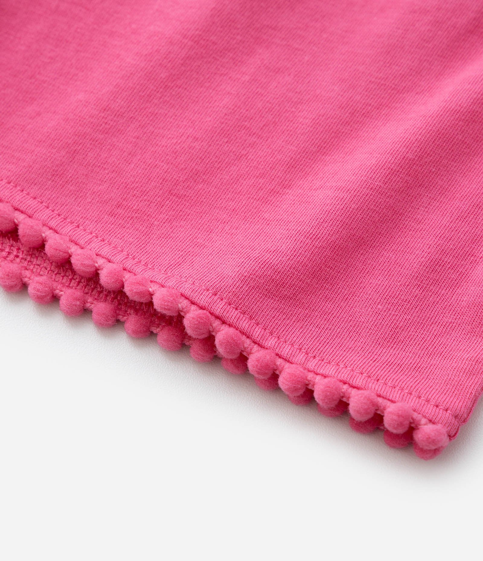 Short Infantil com Babadinho e Pompons - Tam 1 a 5 Anos Rosa 5