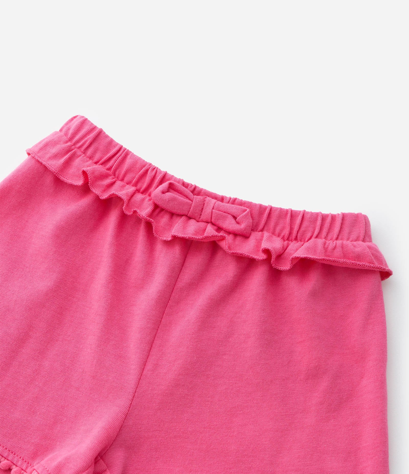 Short Infantil com Babadinho e Pompons - Tam 1 a 5 Anos Rosa 7
