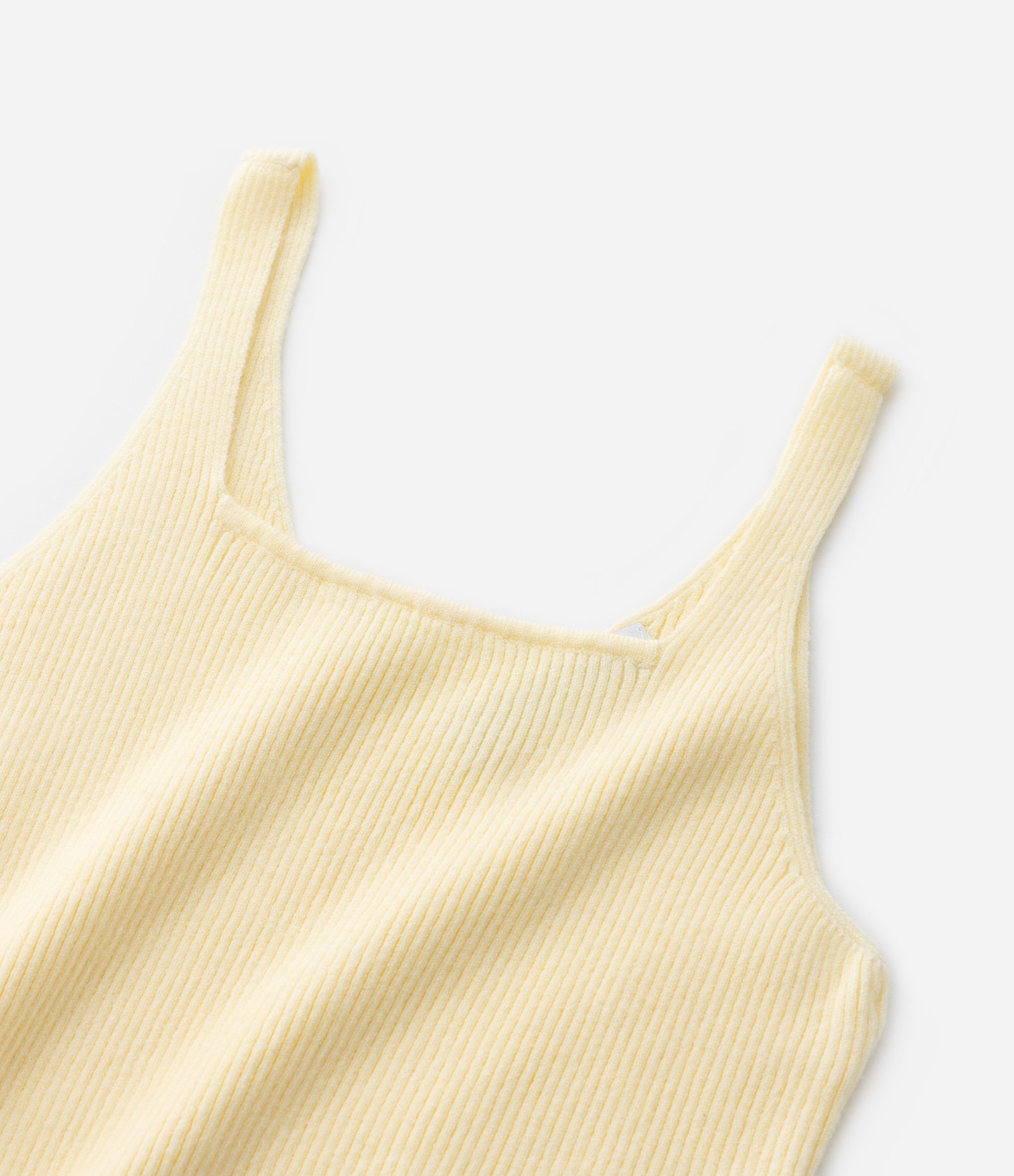 Blusa Cropped Infantil Canelada em Tricô - Tam 5 a 14 anos Amarelo 6
