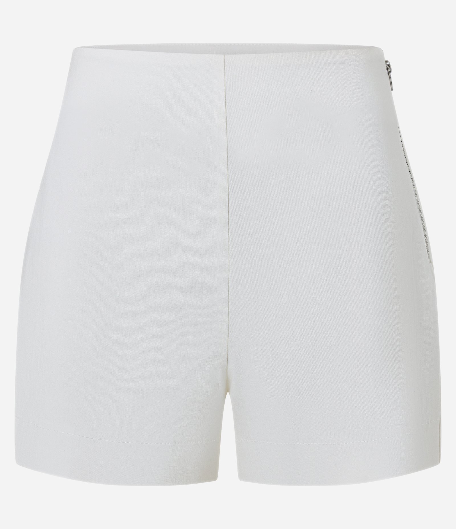 Short Curto em Bengaline com Zíper Tratorado Off White 1