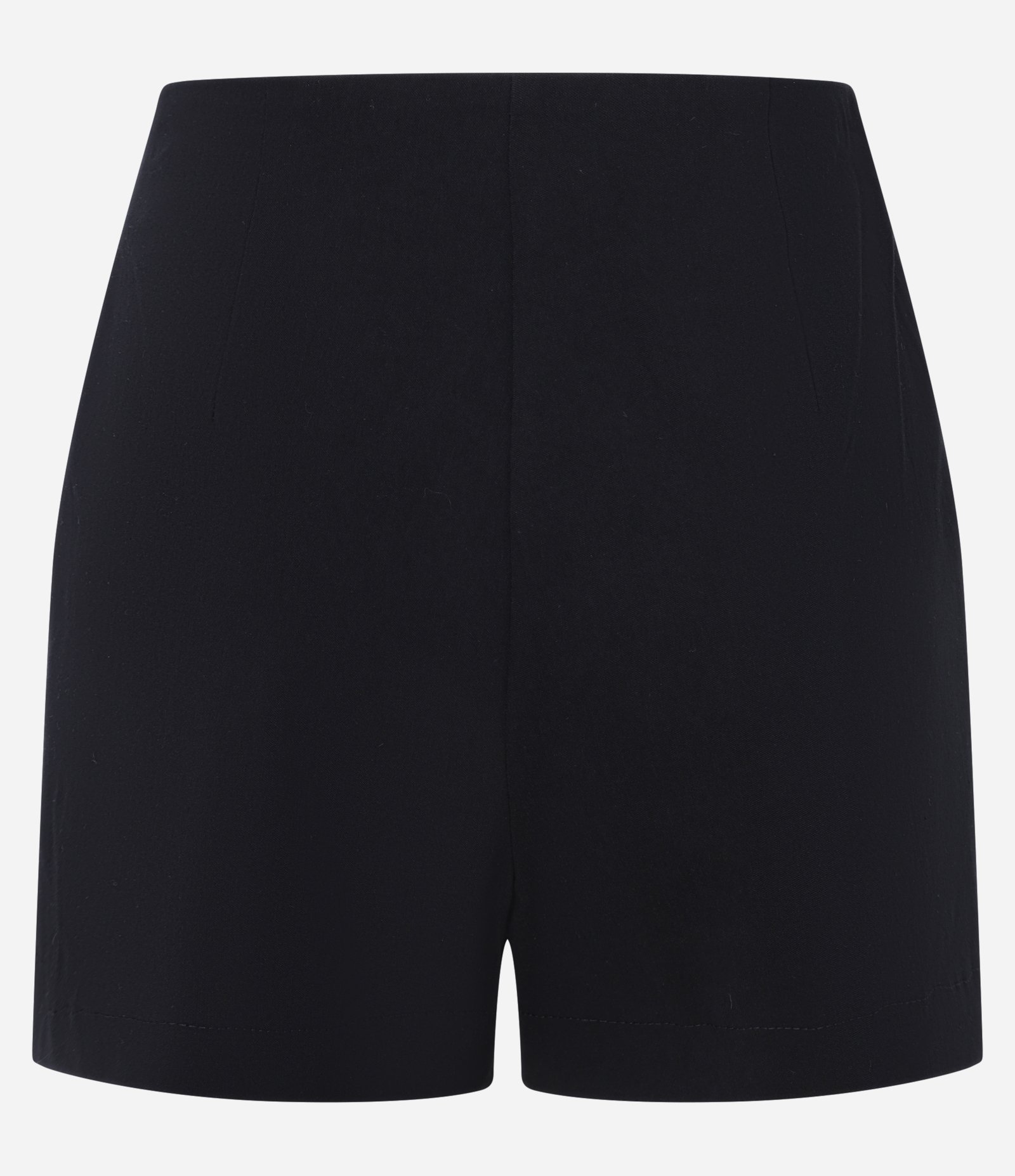 Short Curto em Bengaline com Zíper Tratorado Preto 2